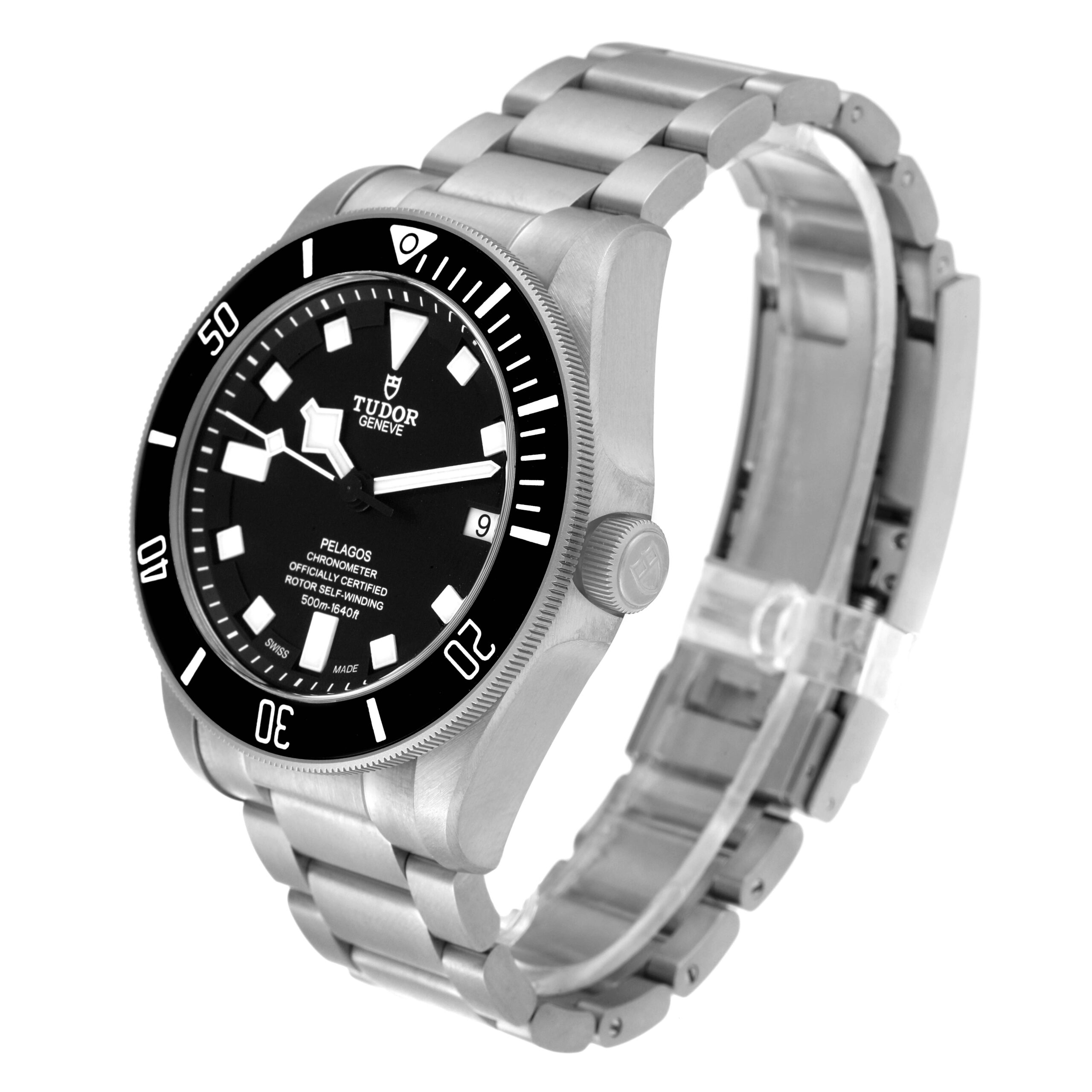 Tudor Pelagos Black Dial Titanium Mens Watch 25600TN Box Card