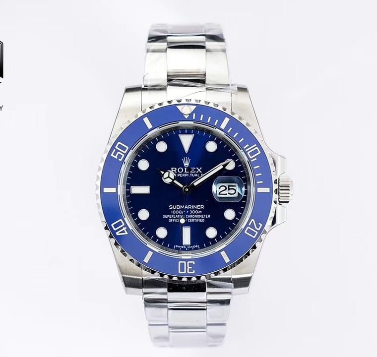 Rolex Submariner Non-Date Ceramic Bezel Steel Mens Watch 124060 Box Card