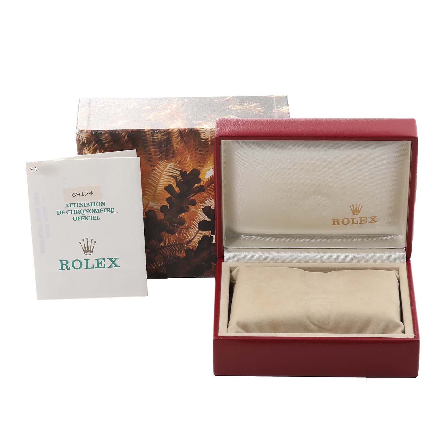 Rolex Datejust White Gold Silver Diamond Dial Ladies Watch 69174 Box Papers