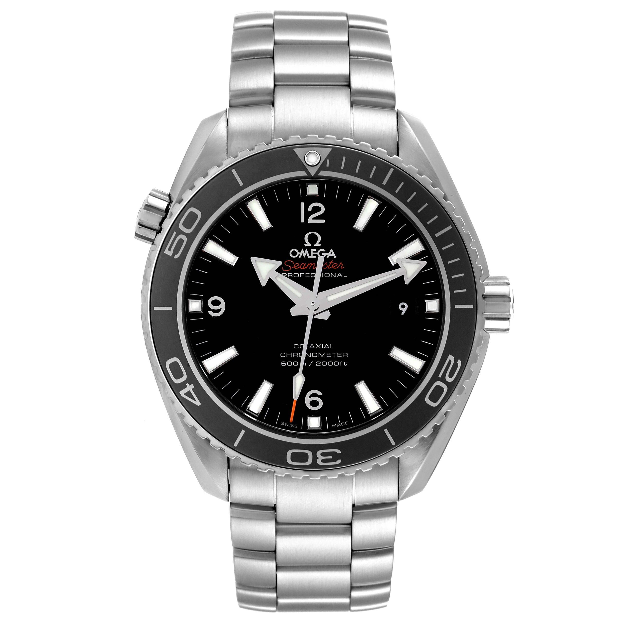 Omega Seamaster Planet Ocean 600M Steel Mens Watch 232.30.46.21.01.001 Box Card