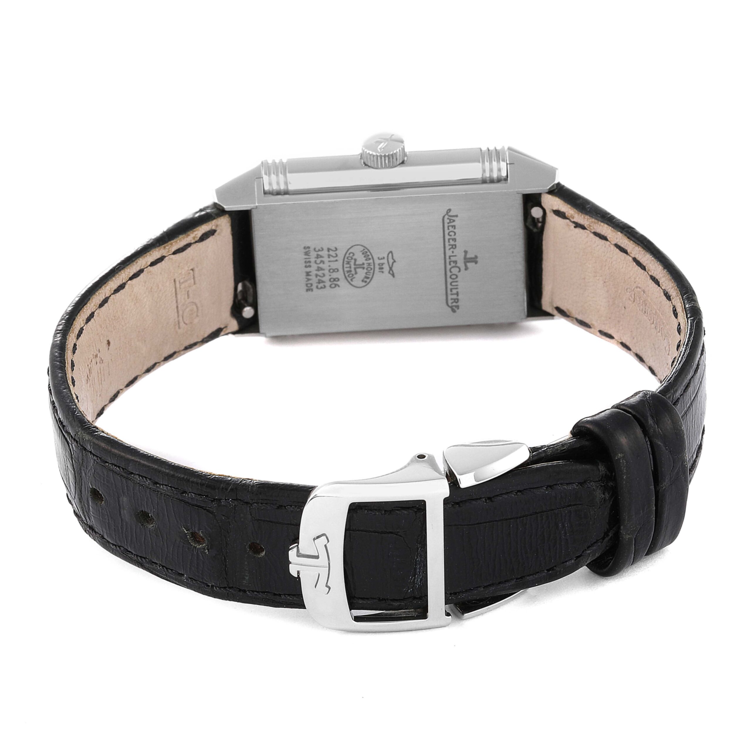 Jaeger LeCoultre Reverso Classic Steel Ladies Watch 221.8.86 Q2608440 Papers