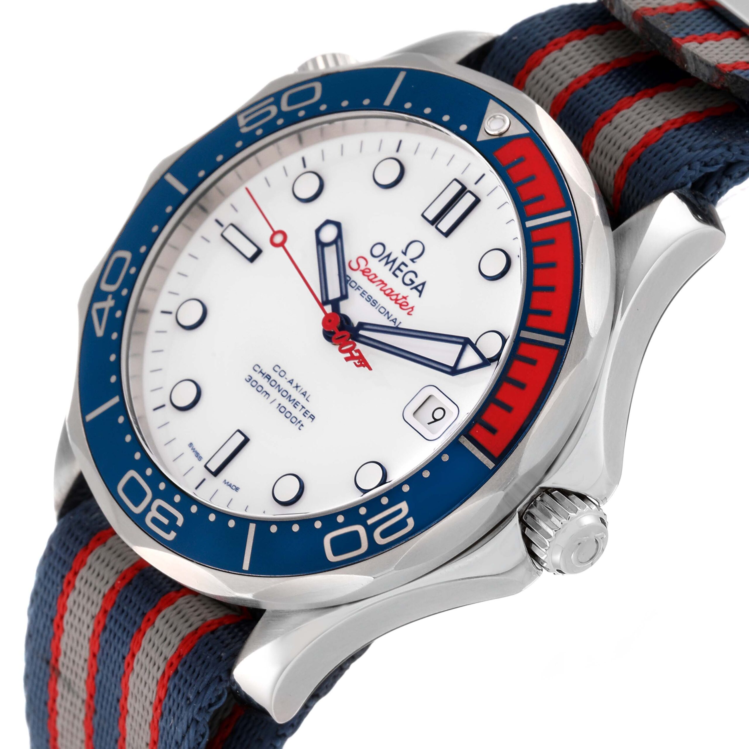 Omega Seamaster James Bond Commander LE Steel Watch 212.32.41.20.04.001 Box Card