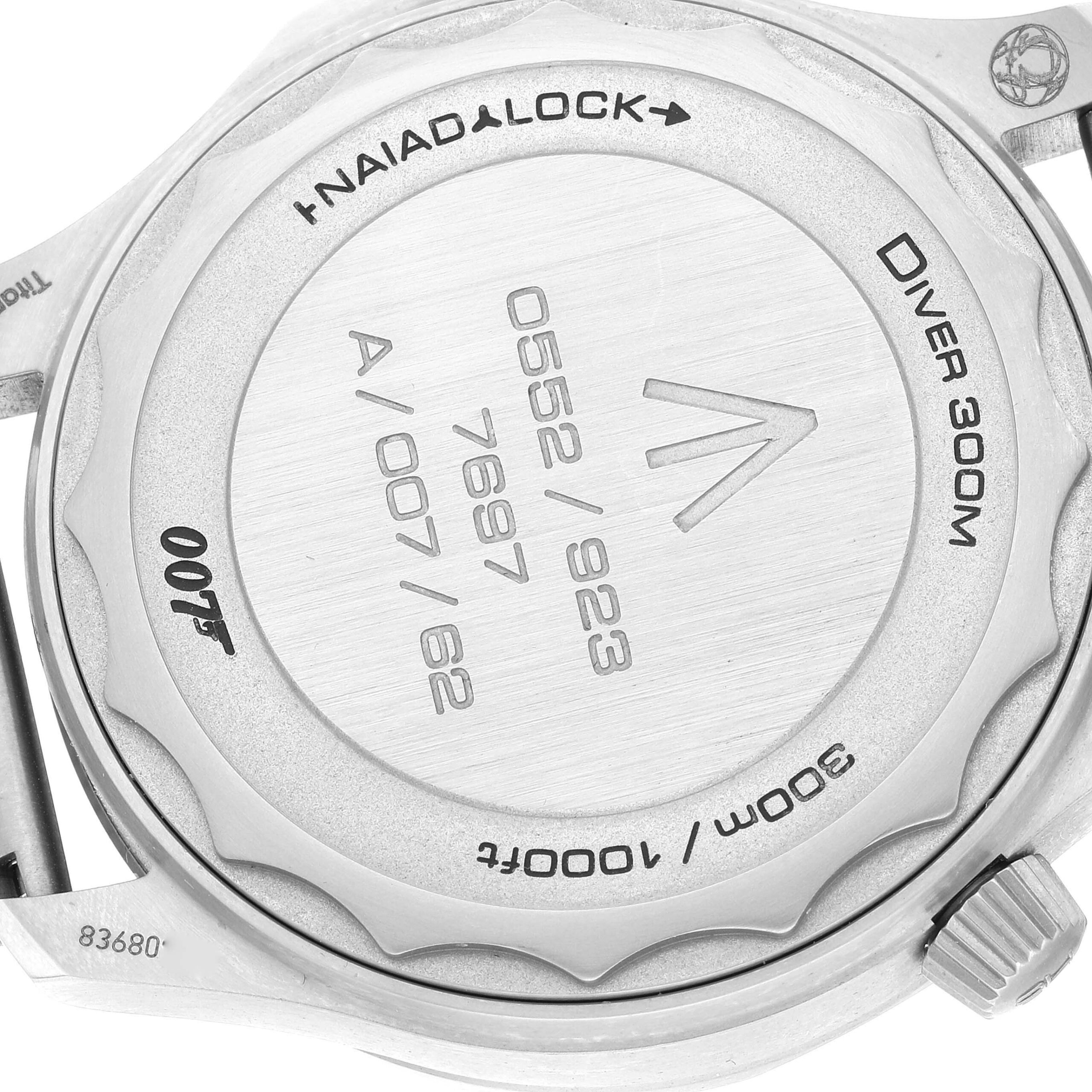 Omega Seamaster 300M 007 Edition Titanium Watch 210.90.42.20.01.001 Box Card