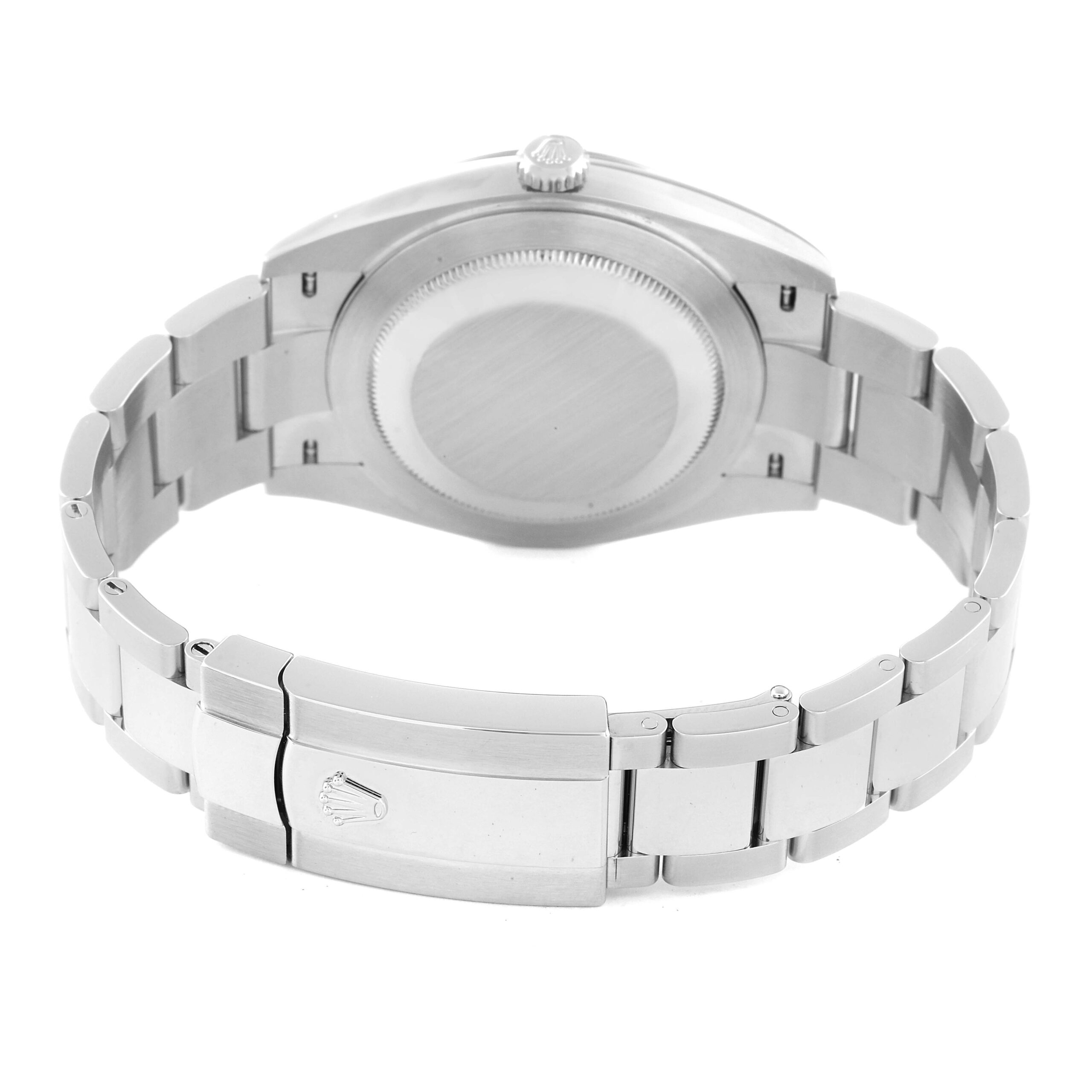 Rolex Datejust 41 Steel White Gold Blue Dial Mens Watch 126334 Box Card