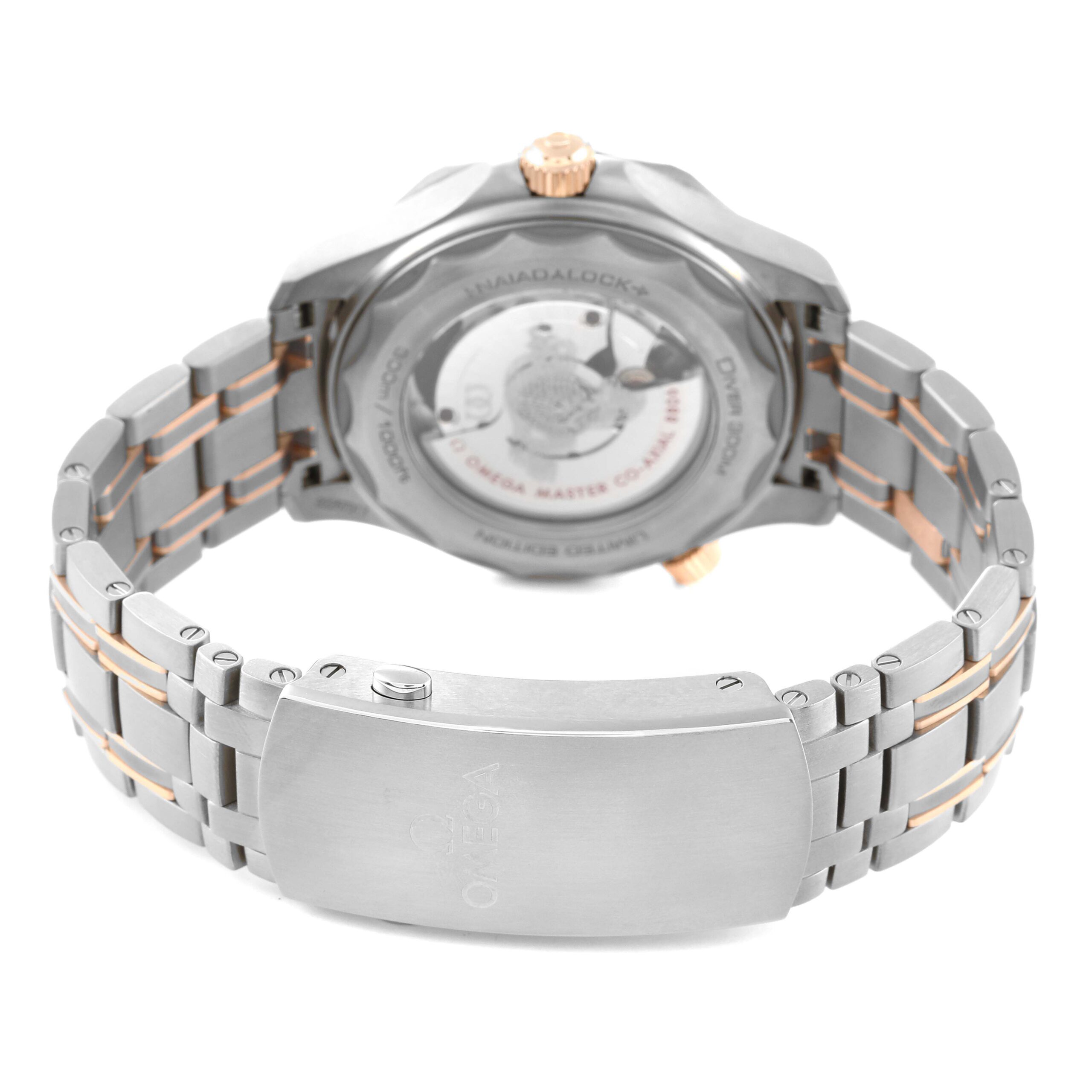 Omega Seamaster Titanium Rose Gold Mens Watch 210.60.42.20.99.001 Box Card