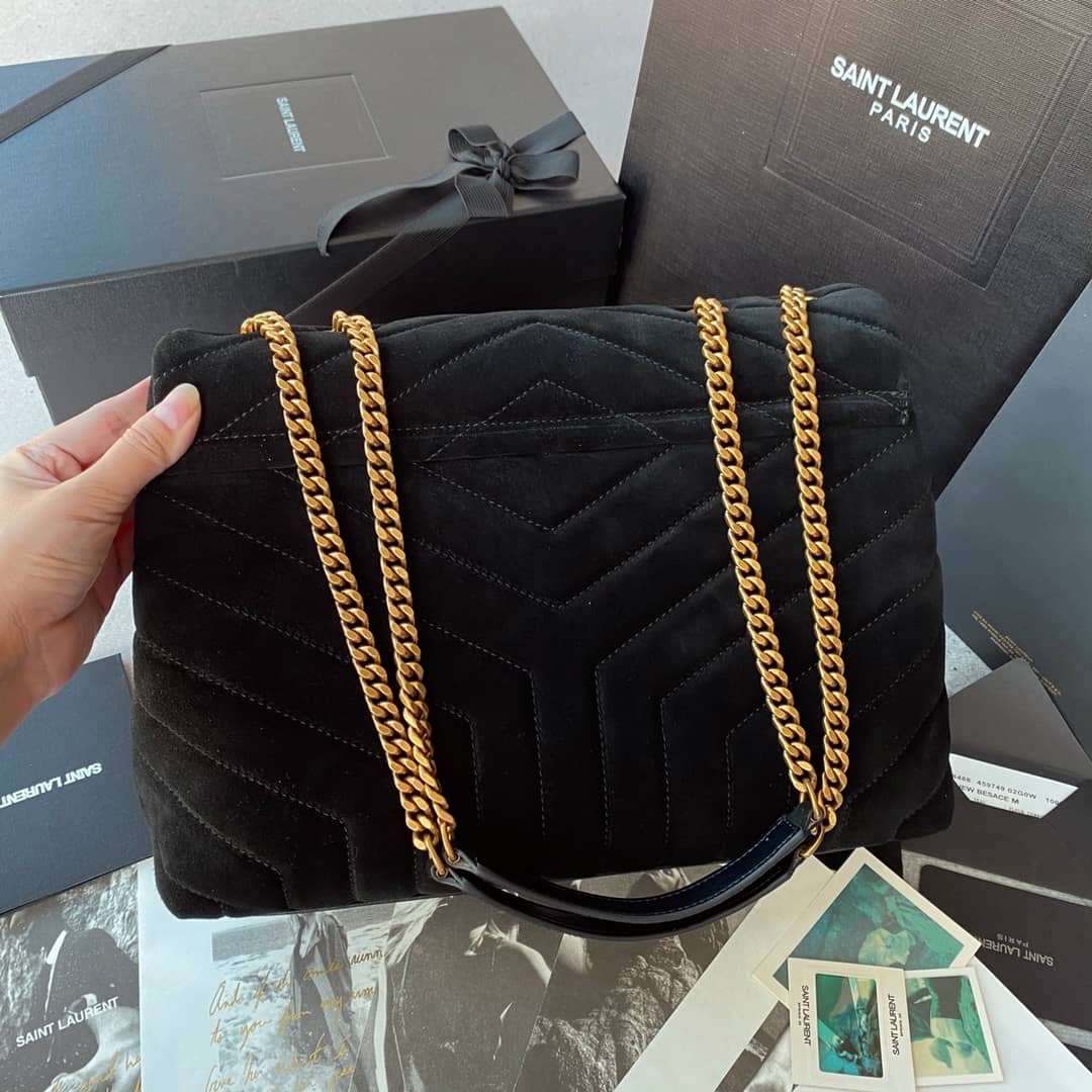 YSL Dupes Bags Loulou Monogram Quilted Velvet Shoulder Bag