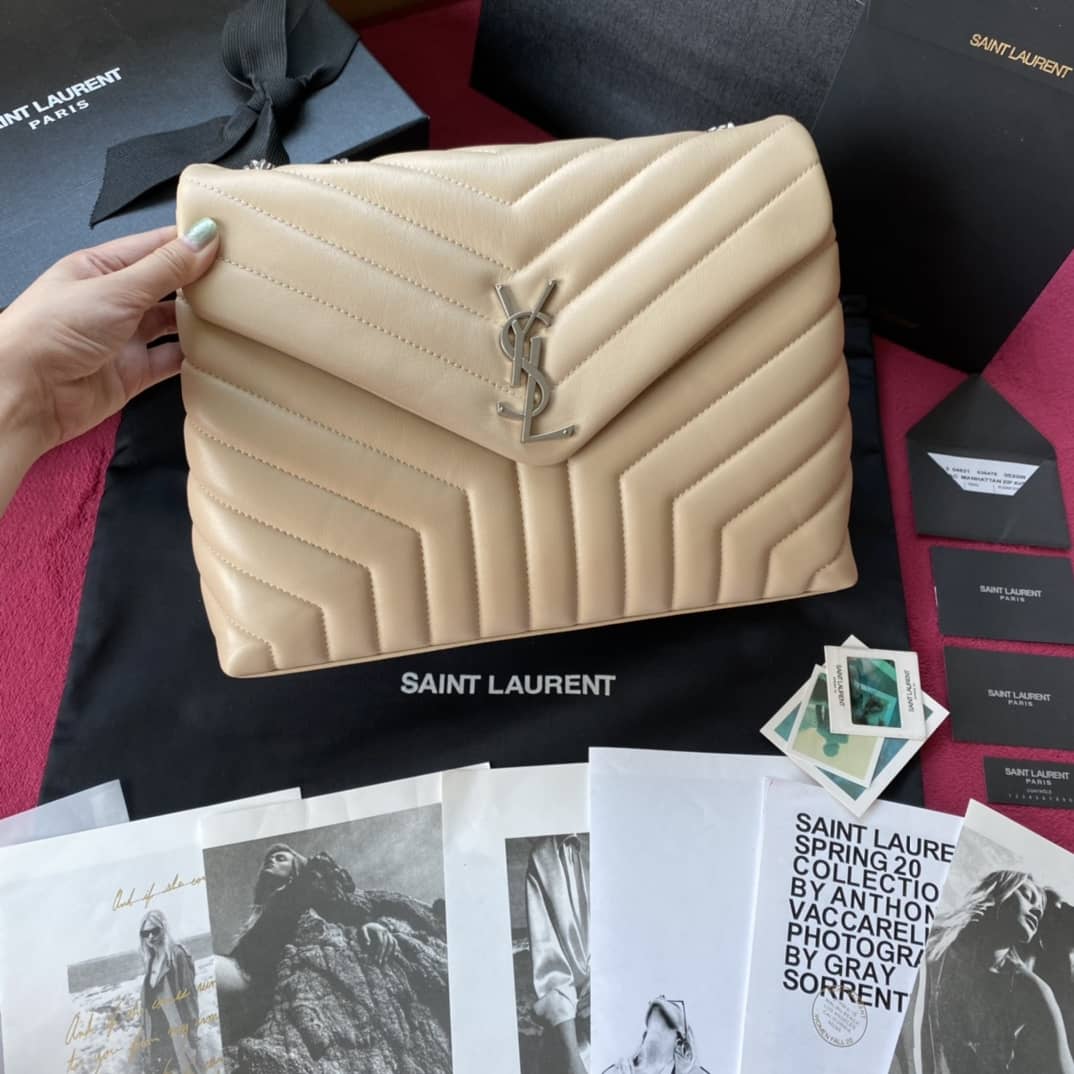 YSL Loulou Medium Quilted “Y” Leather Replica Bag