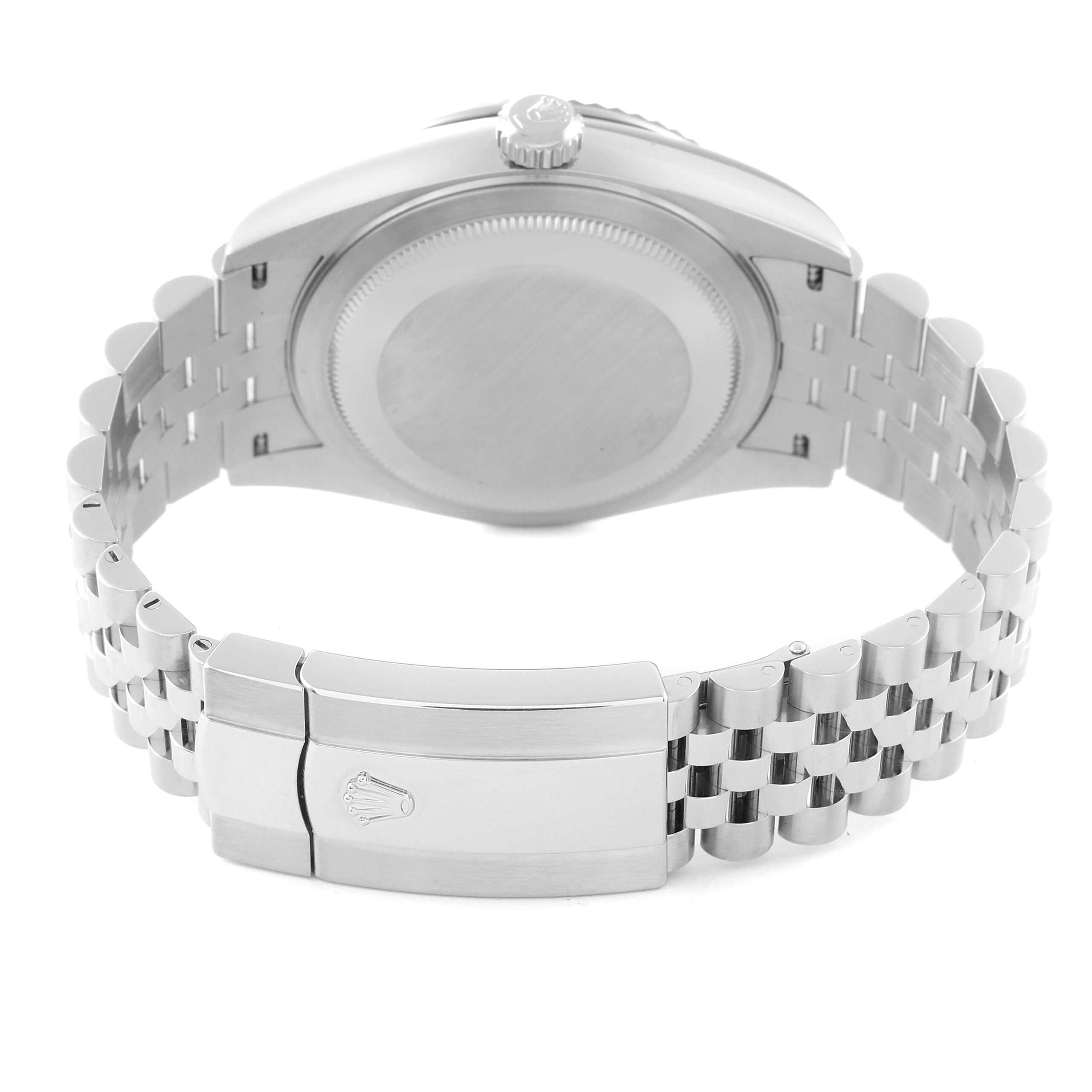 Rolex Sky-Dweller Silver Dial Steel White Gold Mens Watch 326934 Box Card