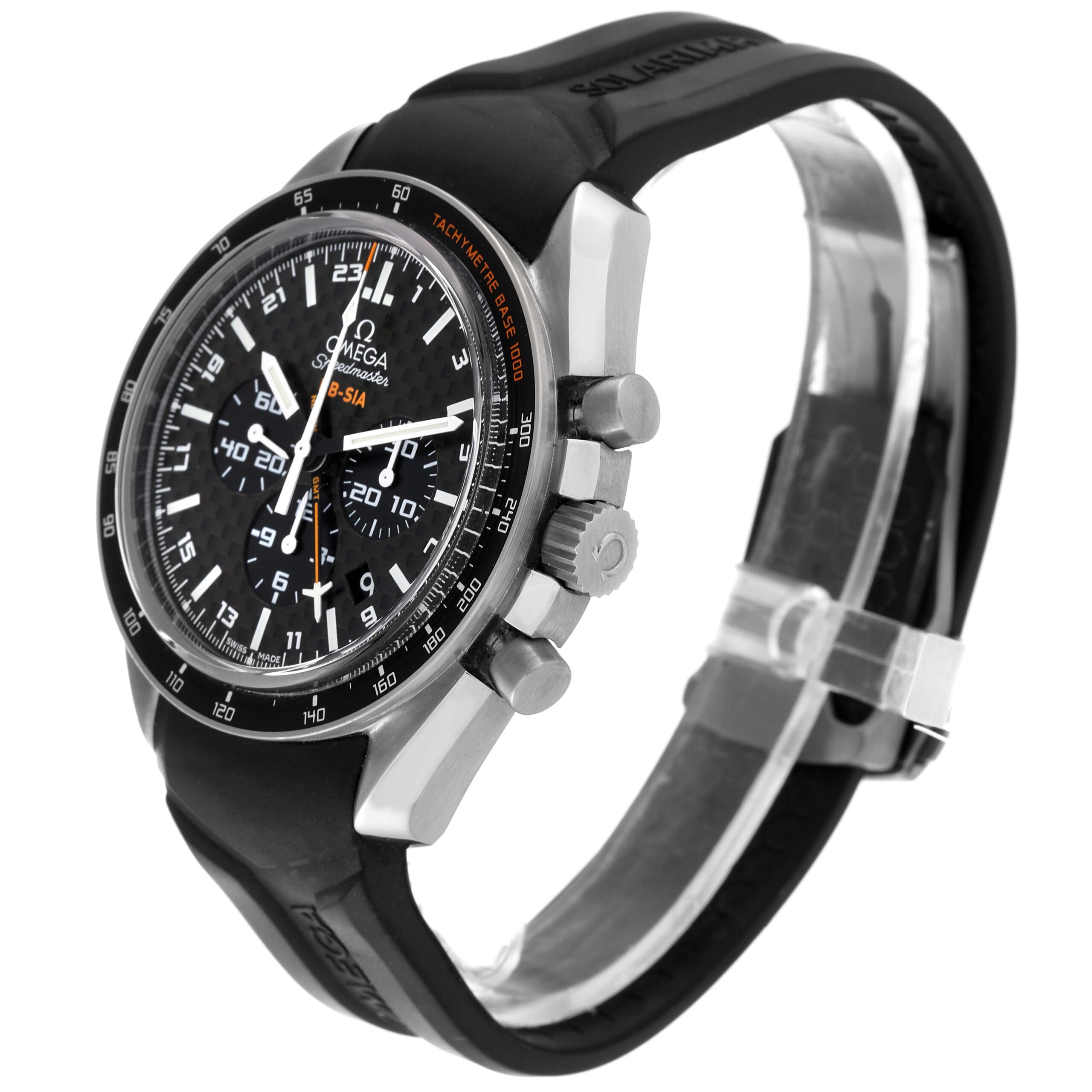 Omega Speedmaster HB-SIA GMT Titanium Watch 321.92.44.52.01.001 Box Card
