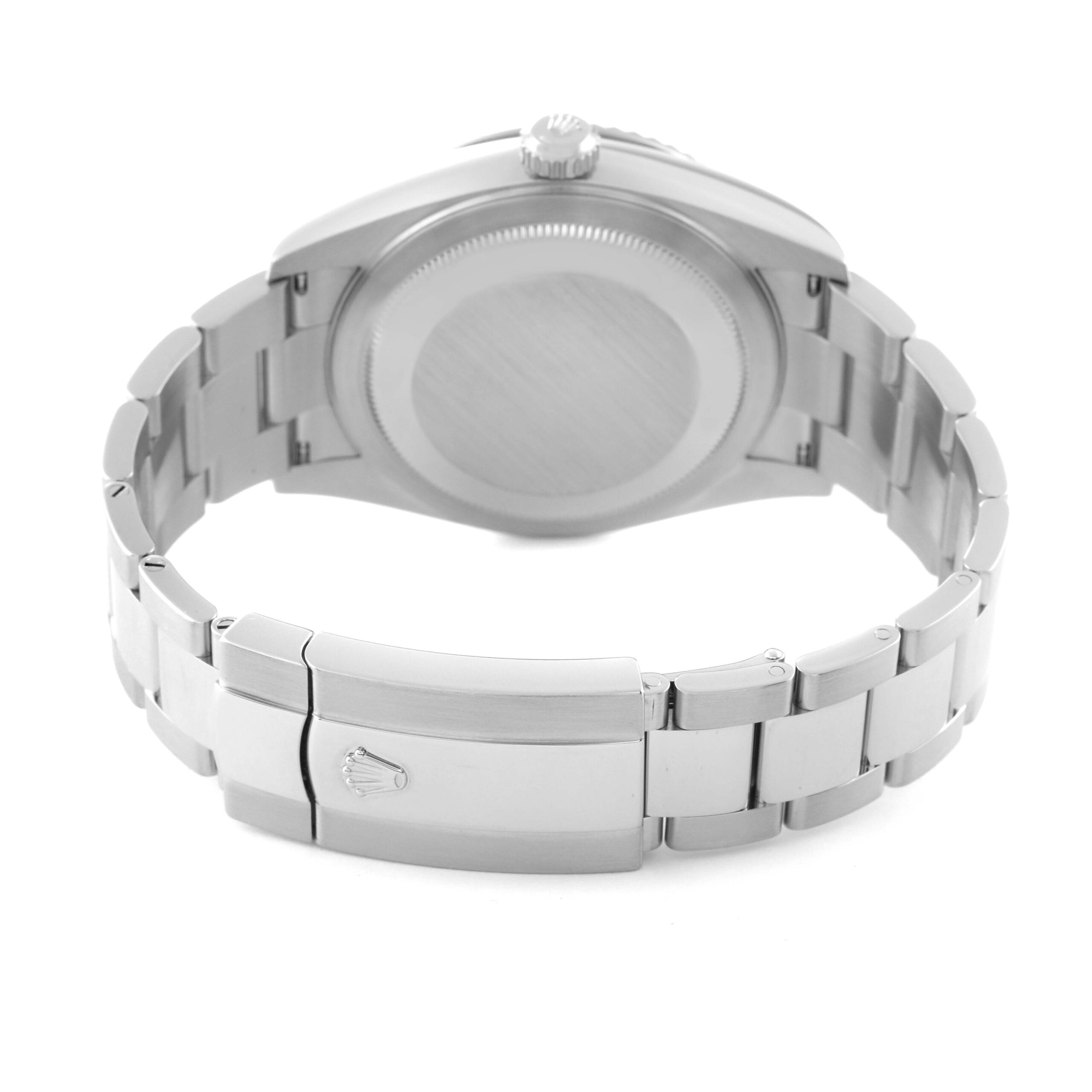 Rolex Sky-Dweller Black Dial Steel White Gold Mens Watch 326934 Box Card