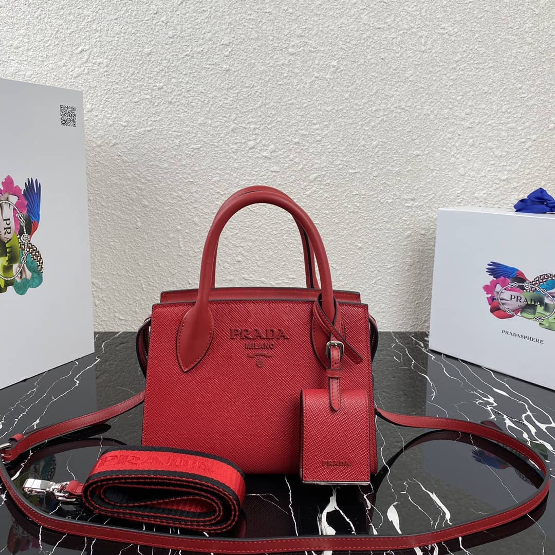 Prada Saffiano Leather Monochrome Replica Bag