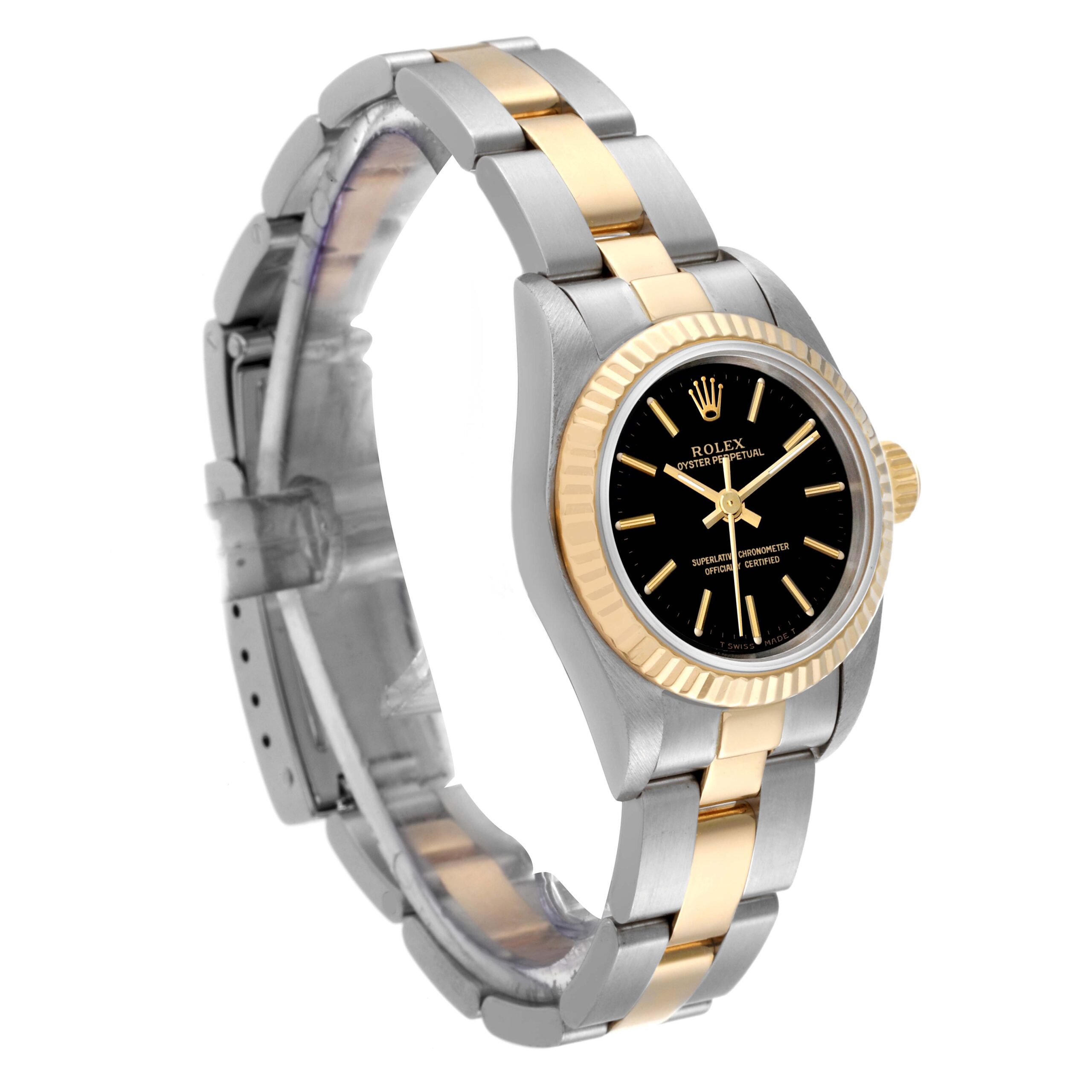 Rolex Oyster Perpetual Steel Yellow Gold Diamond Ladies Watch 67193