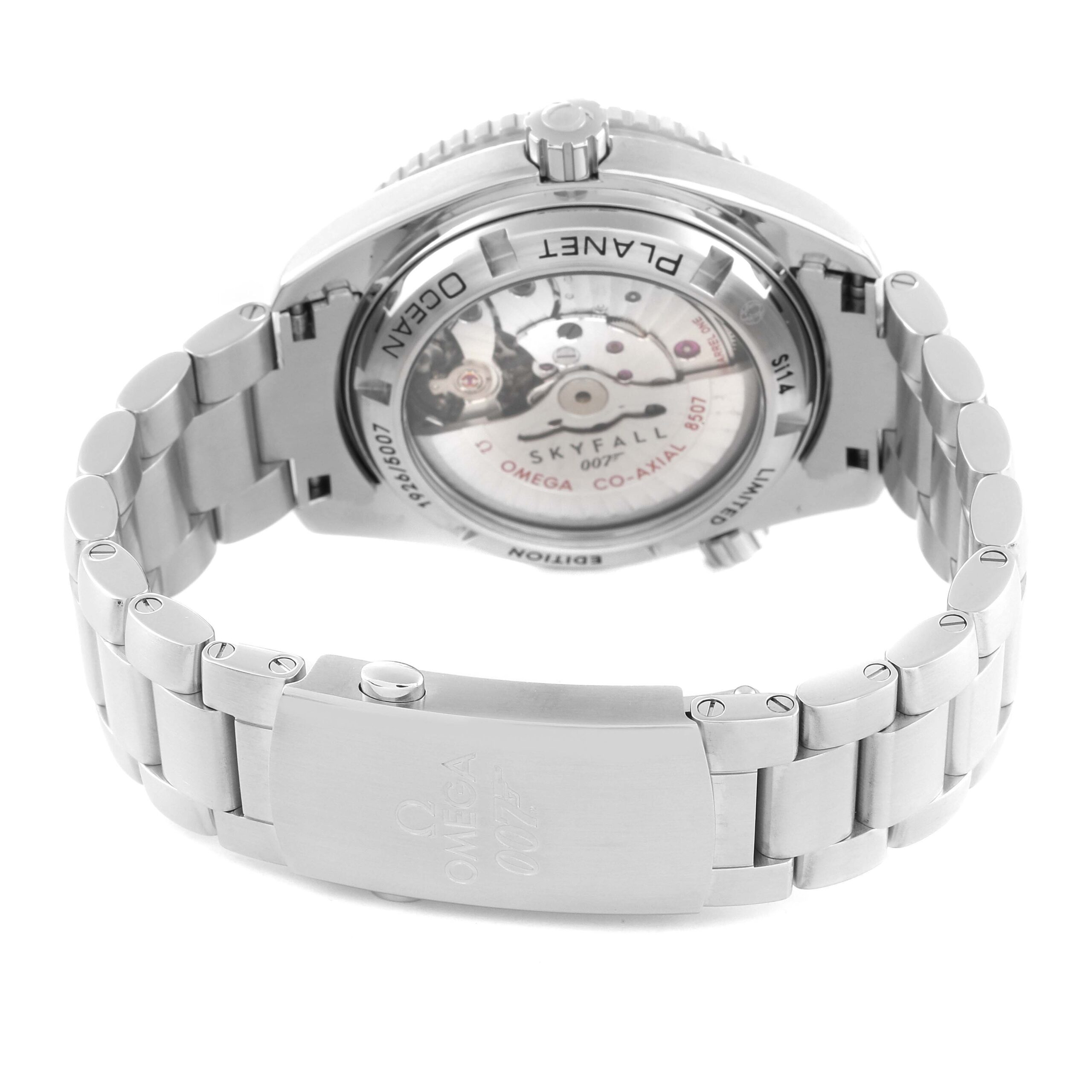 Omega Seamaster Planet Ocean Skyfall 007 LE Mens Watch 232.30.42.21.01.004 Box Card