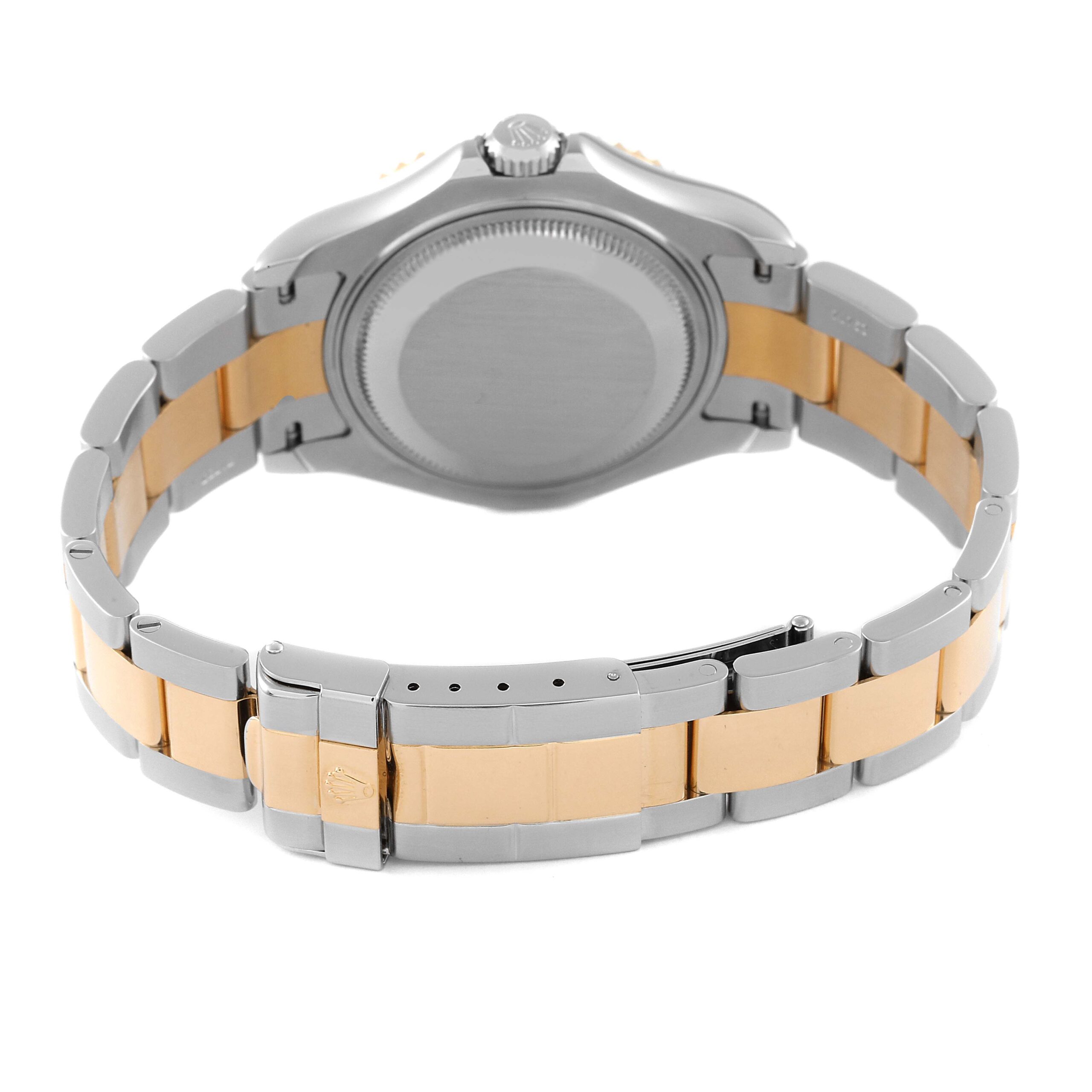 Rolex Yachtmaster Midsize 35mm Steel Yellow Gold Mens Watch 168623 Box Papers