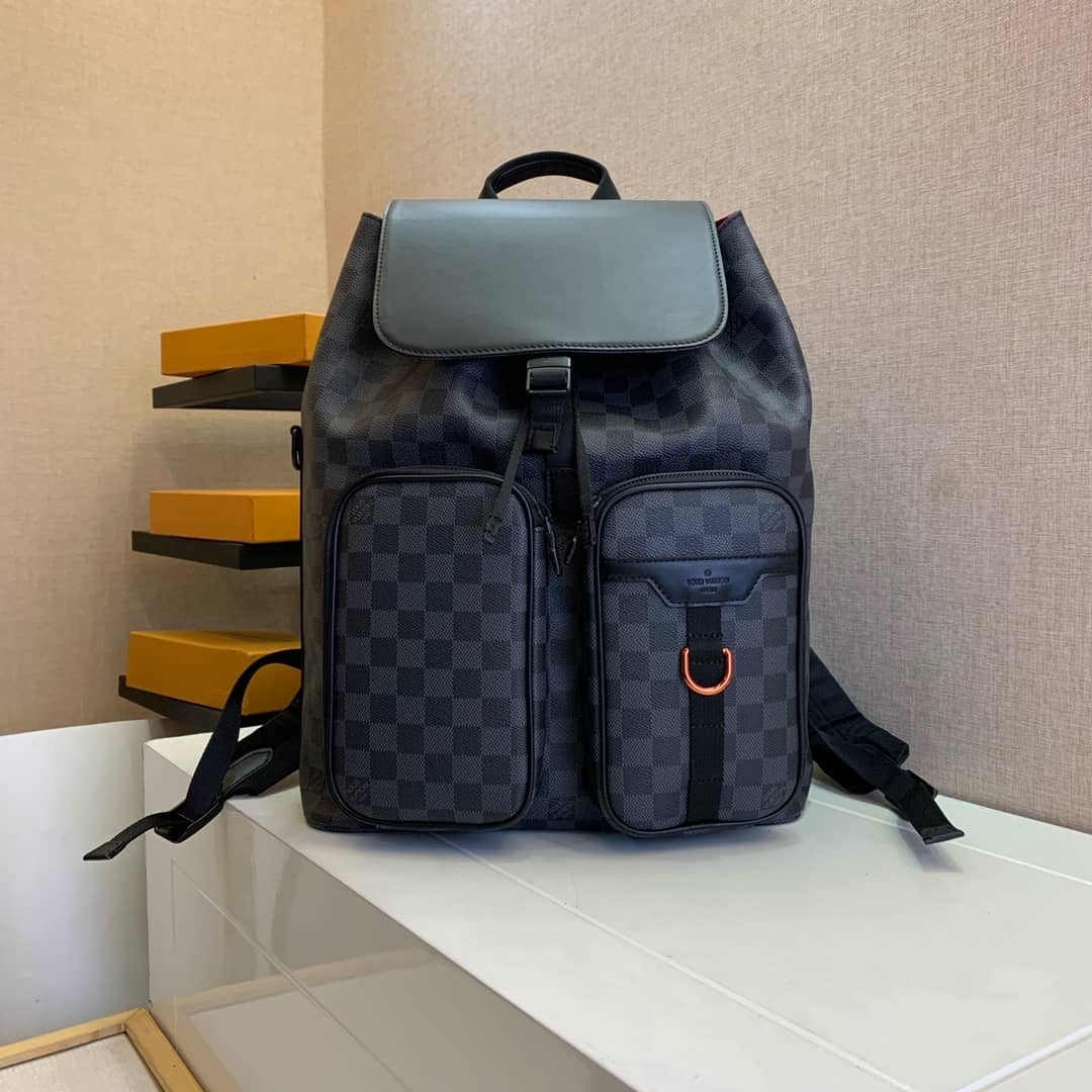 Louis Vuitton Damier Graphite Coated Canvas Utility Replica Backpack N40279