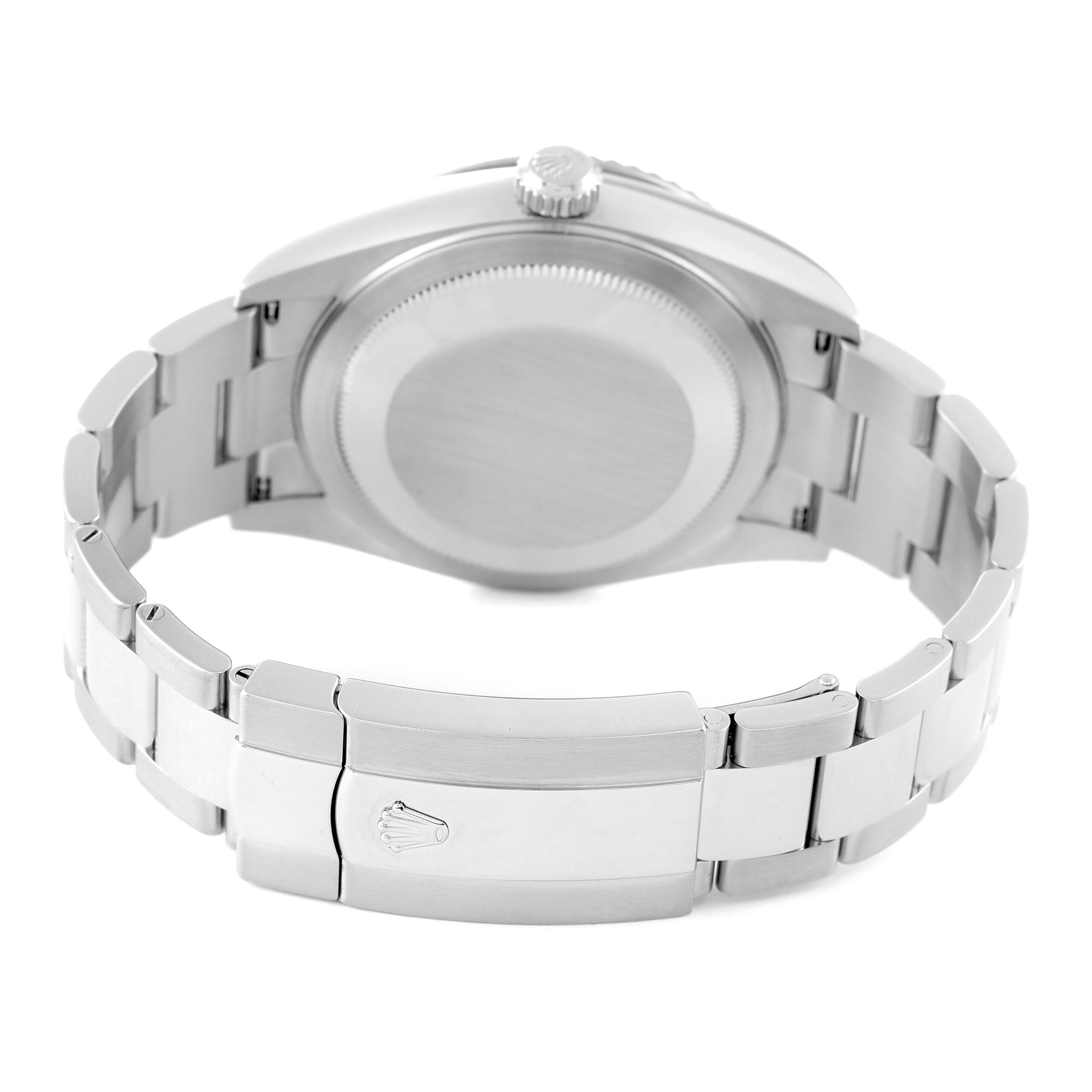 Rolex Sky-Dweller Silver Dial Steel White Gold Mens Watch 326934 Box Card