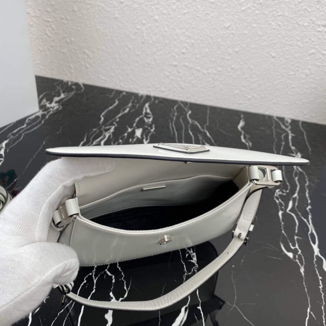 Prada Cleo Bag Dupe Brushed Leather Flap Shoulder Bag