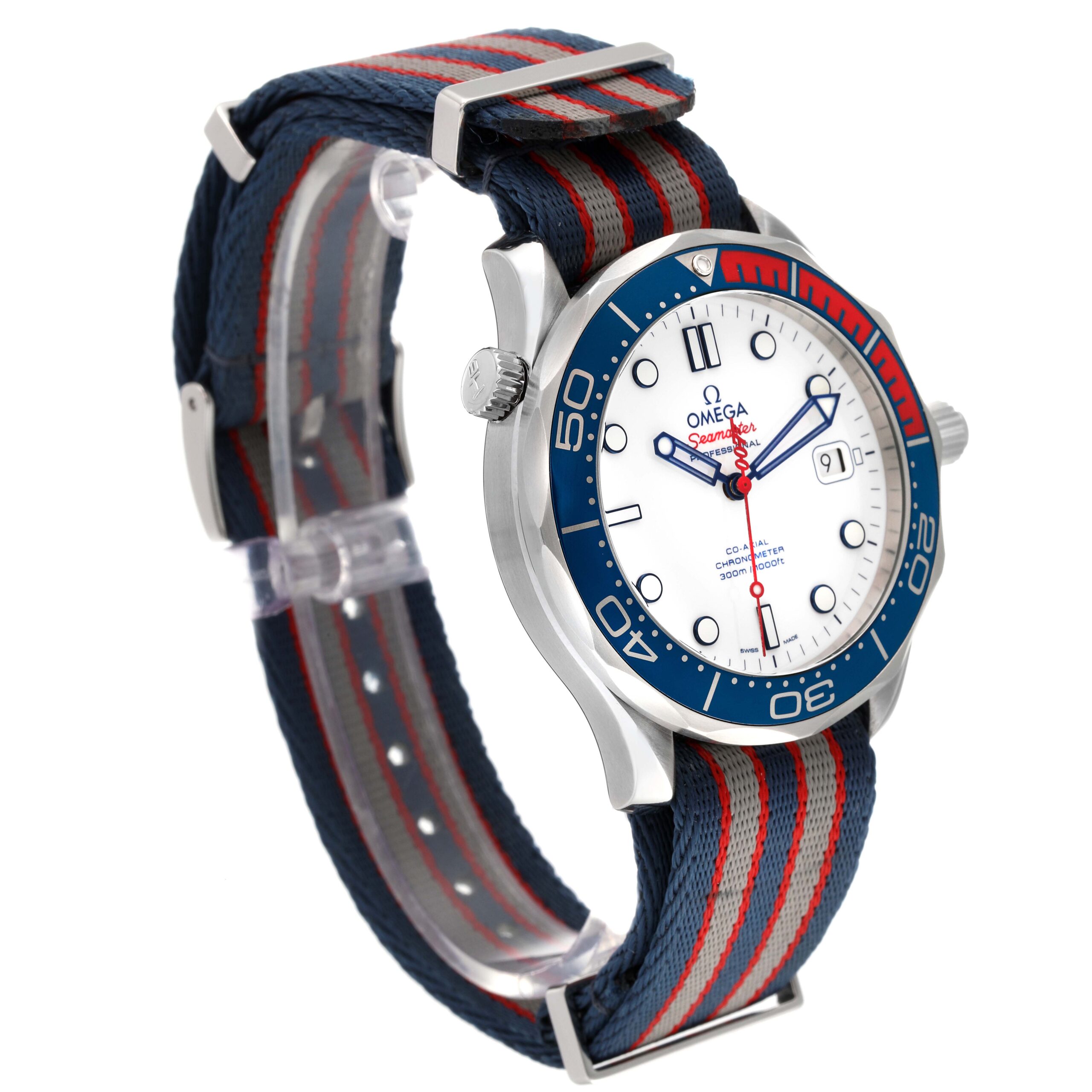 Omega Seamaster James Bond Commander LE Steel Watch 212.32.41.20.04.001 Box Card