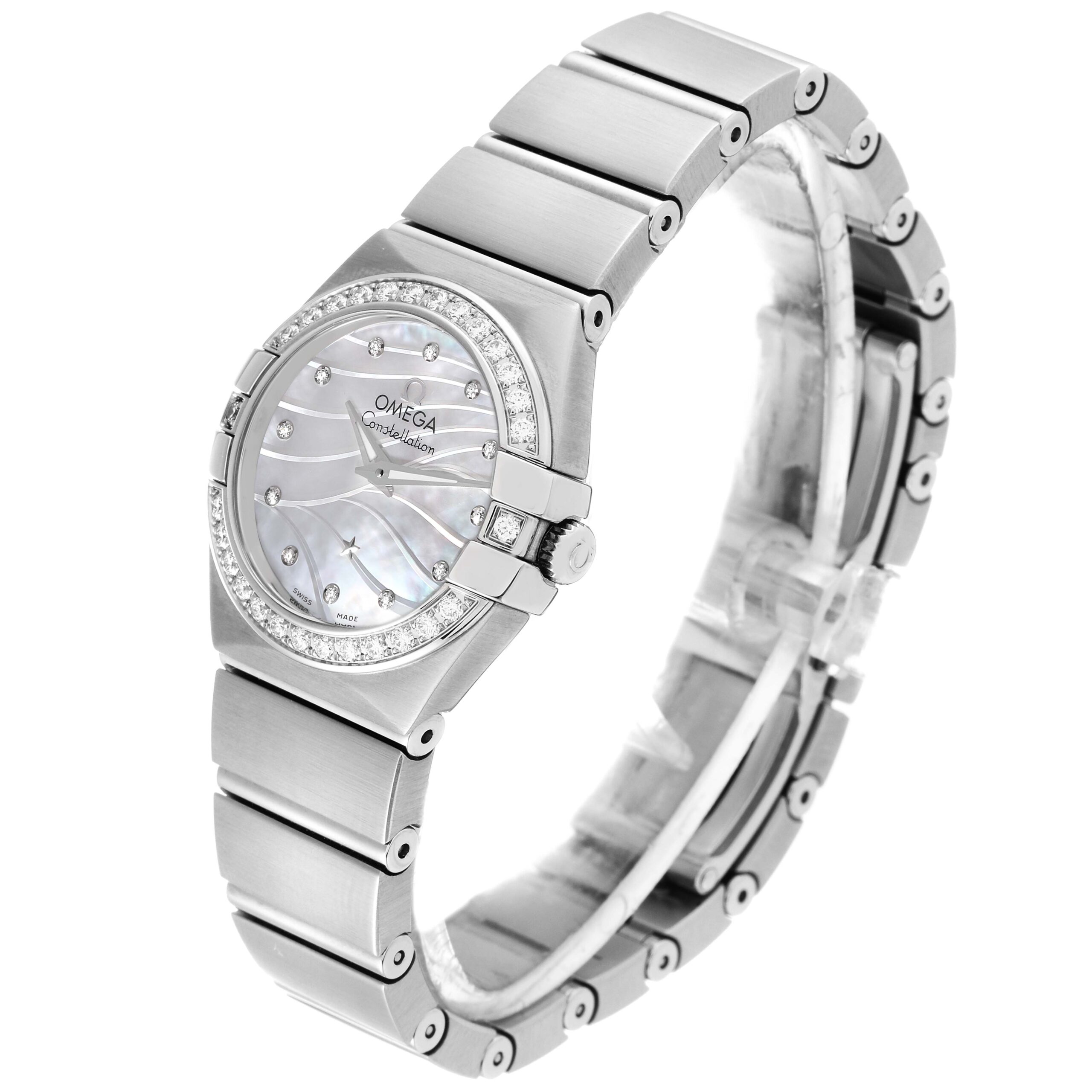 Omega Constellation Mother of Pearl Diamond Ladies Watch 123.15.24.60.55.006