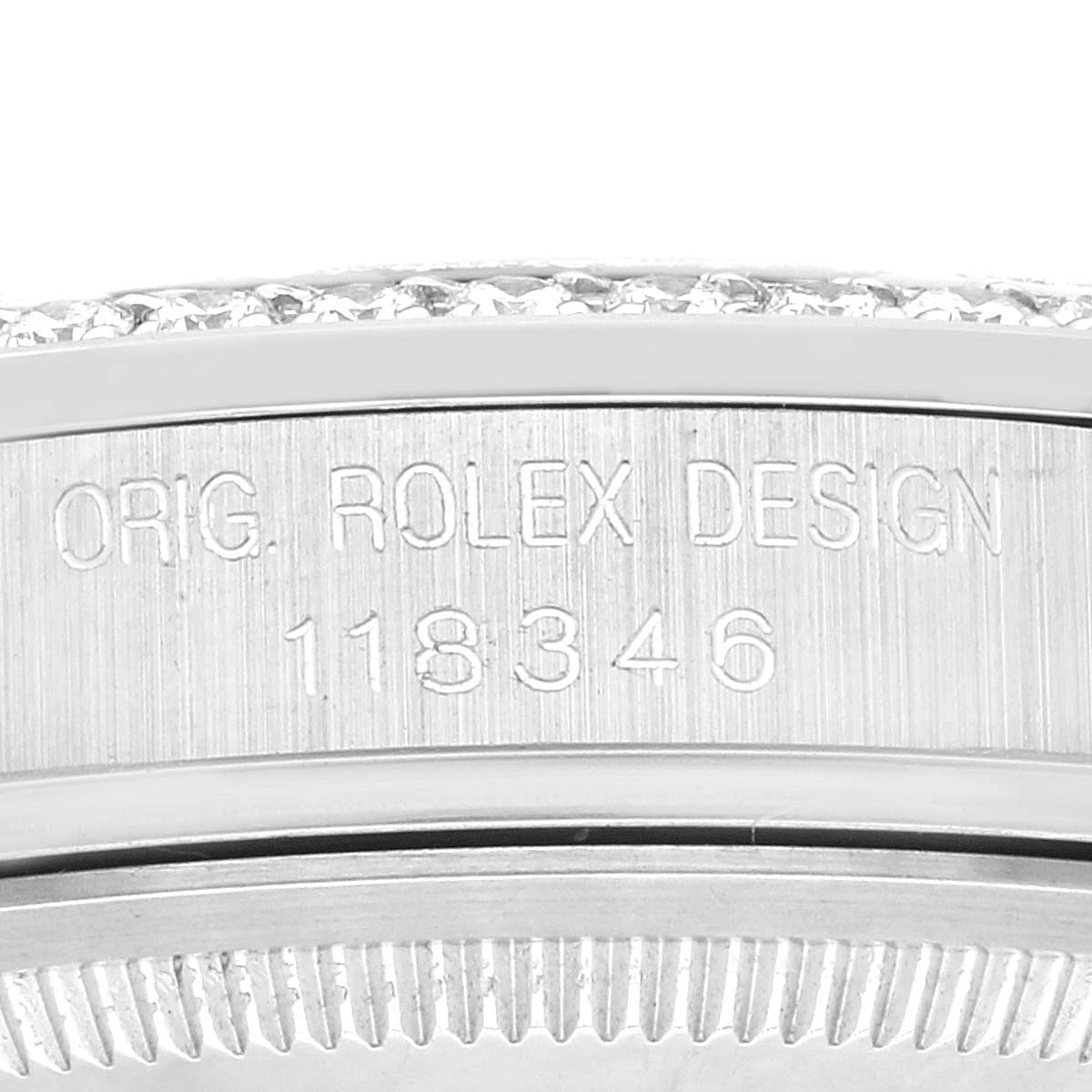 Rolex President Day-Date Platinum Diamond Mens Watch 118346 Box Service Card