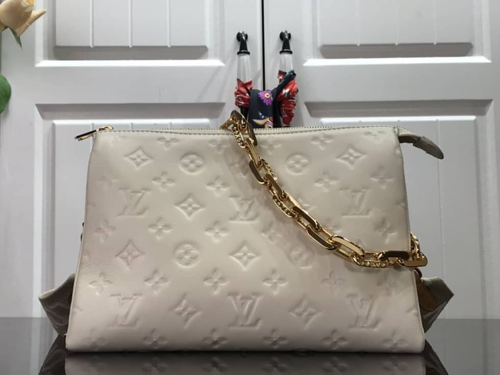 Louis Vuitton Coussin PM Embossed Puffy White M57793 Replica Shoulder Bag