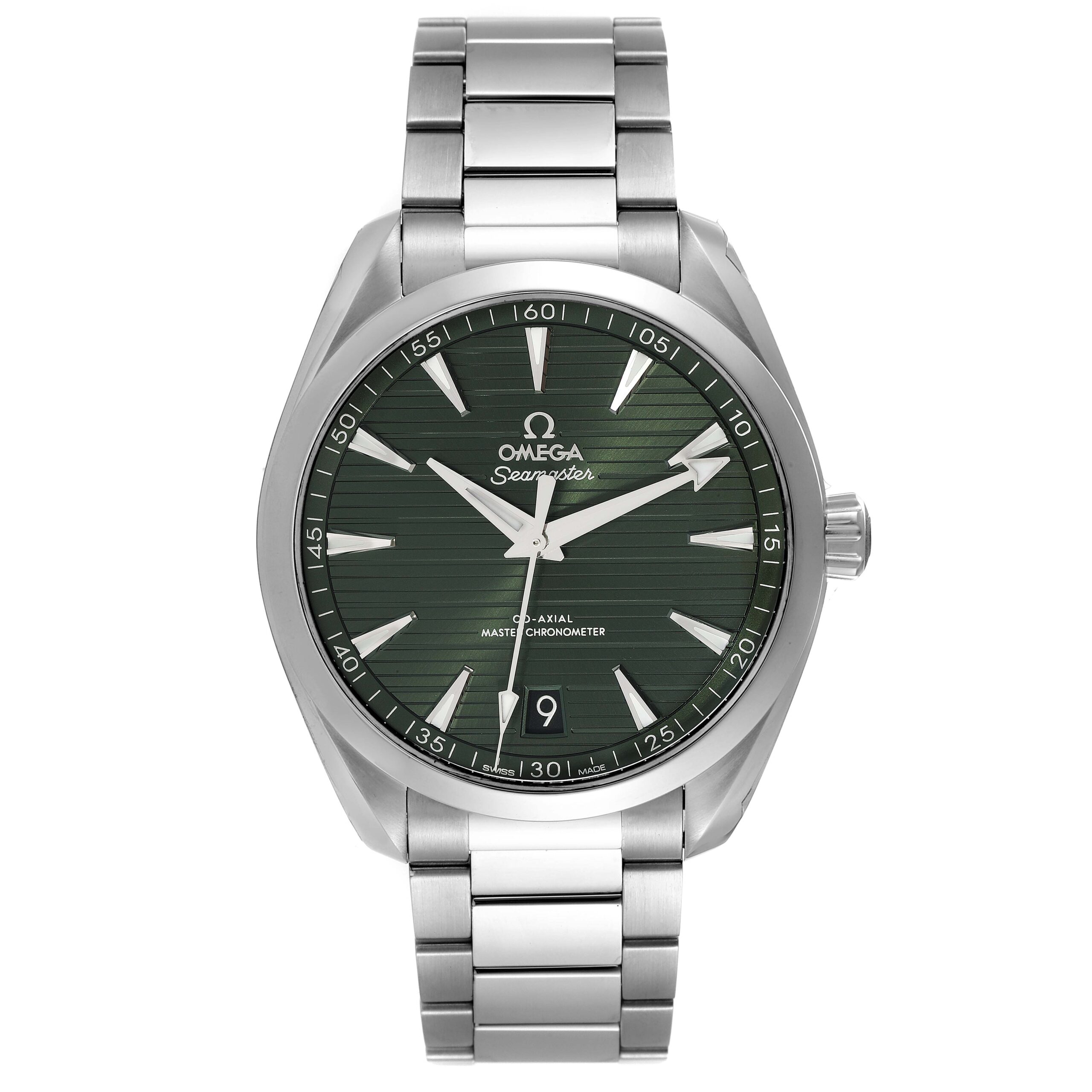 Omega Seamaster Aqua Terra Green Dial Steel Watch 220.10.41.21.10.001 Unworn