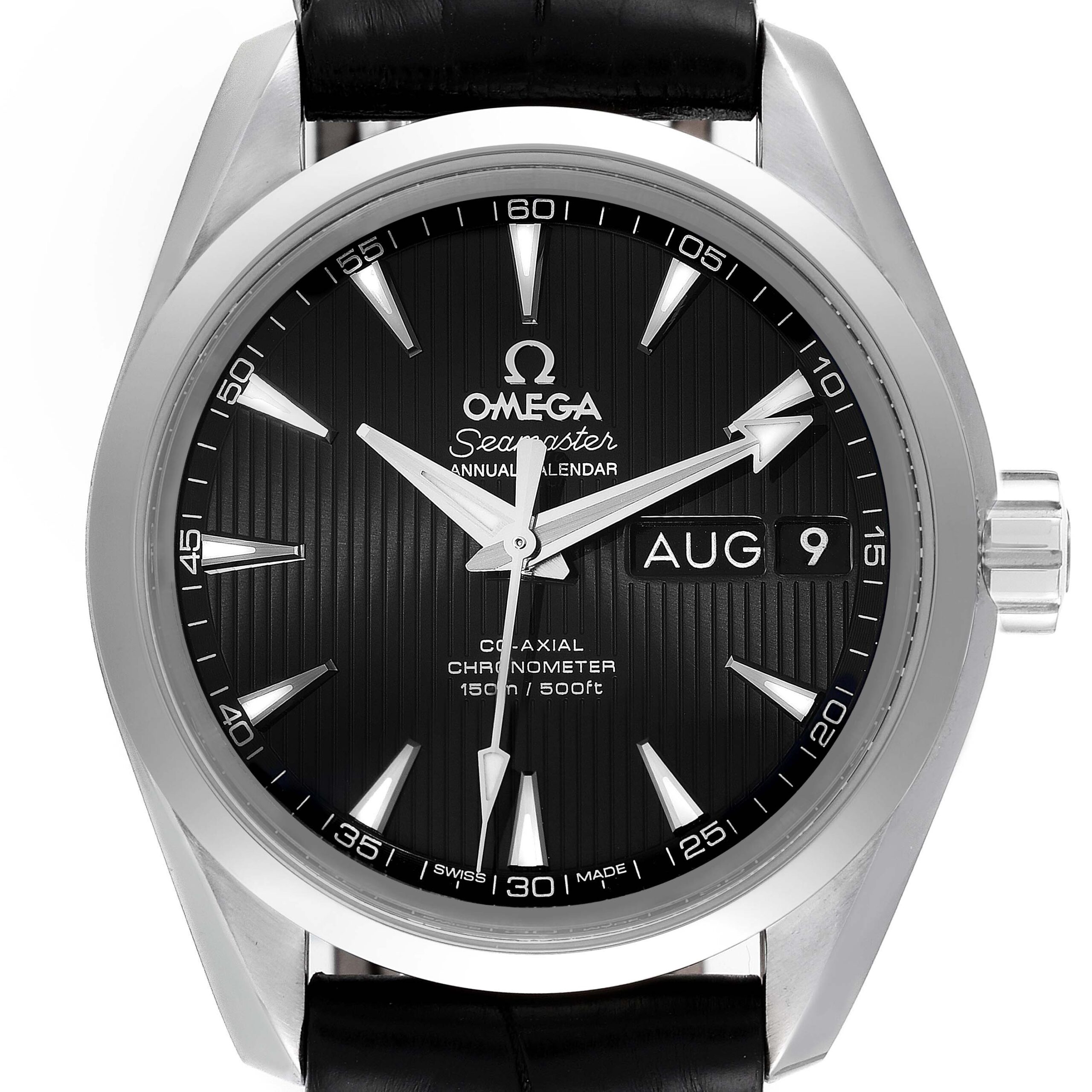 Omega Seamaster Aqua Terra Annual Calendar Steel Mens Watch 231.13.39.22.01.001 Card