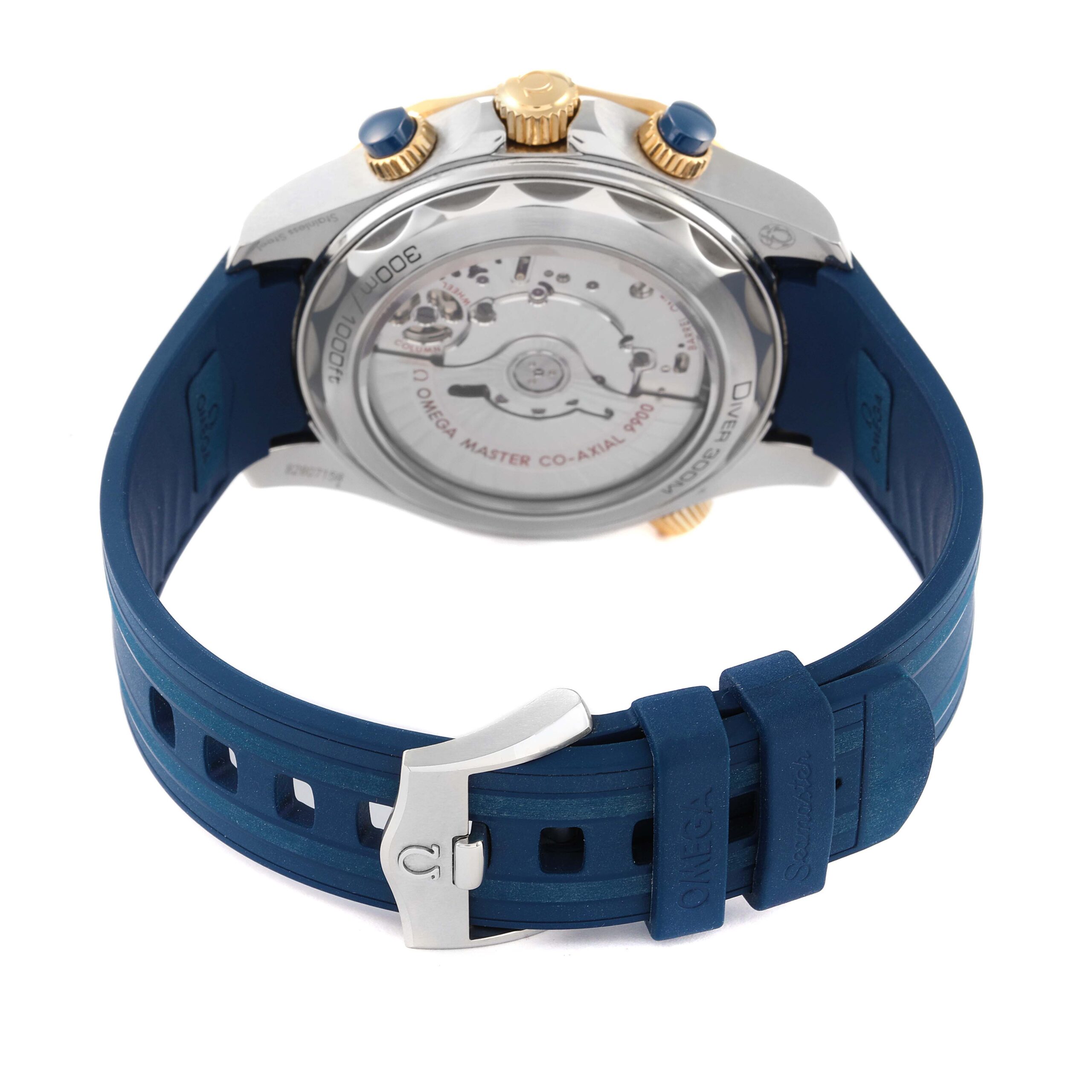 Omega Seamaster Diver 300m Steel Yellow Gold Mens Watch 210.22.44.51.03.001 Box Card