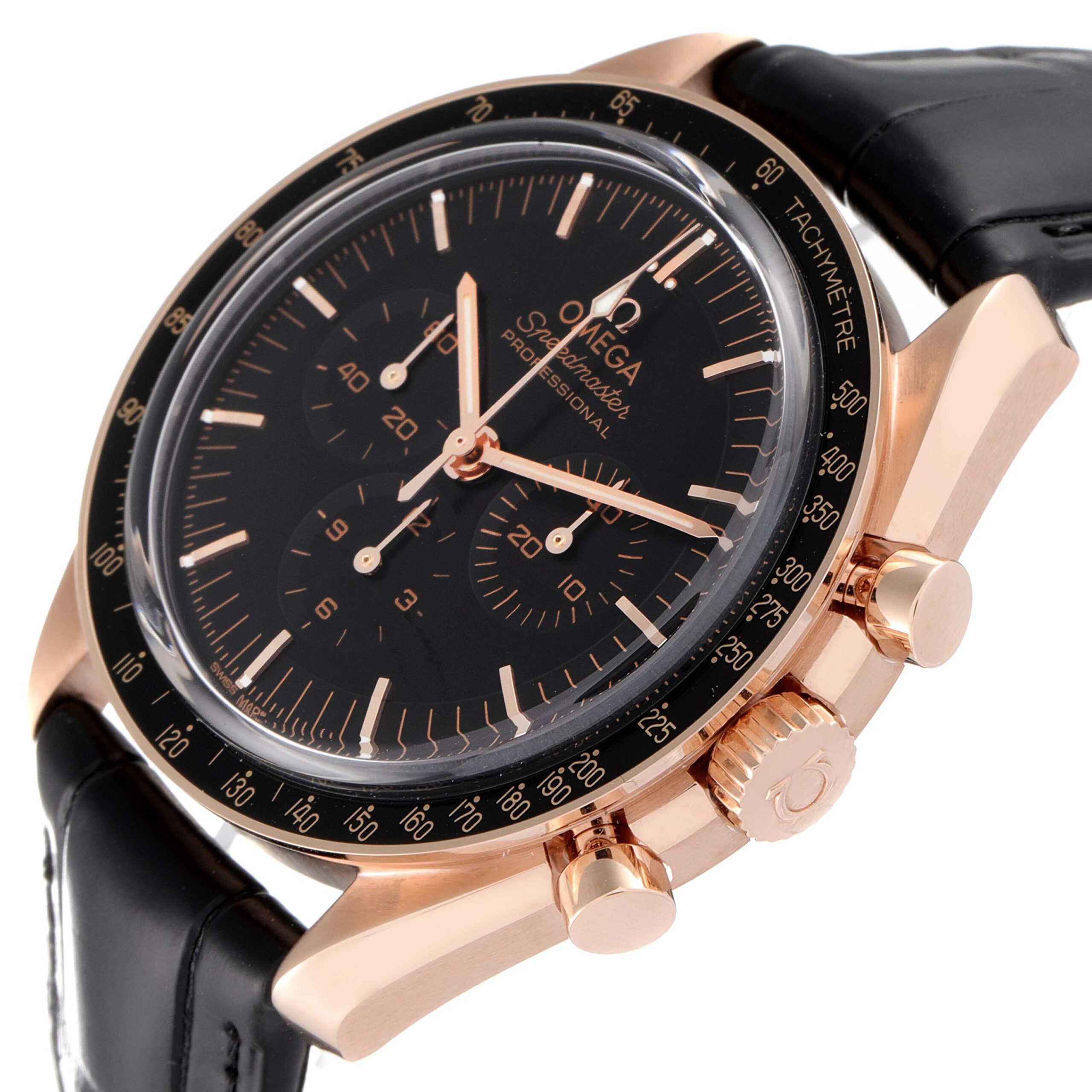 Omega Speedmaster Moonwatch Rose Gold Mens Watch 310.63.42.50.01.001 Unworn
