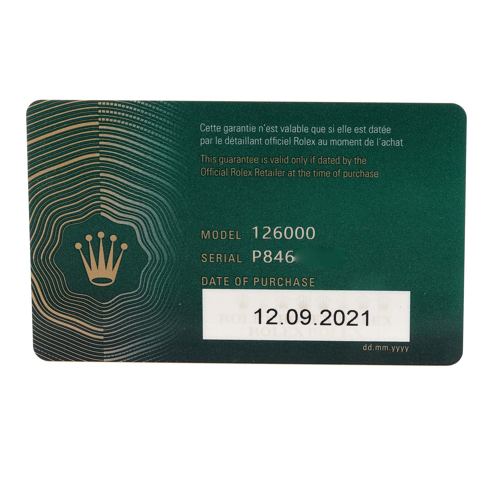 Rolex Oyster Perpetual Black Dial Steel Mens Watch 126000 Unworn