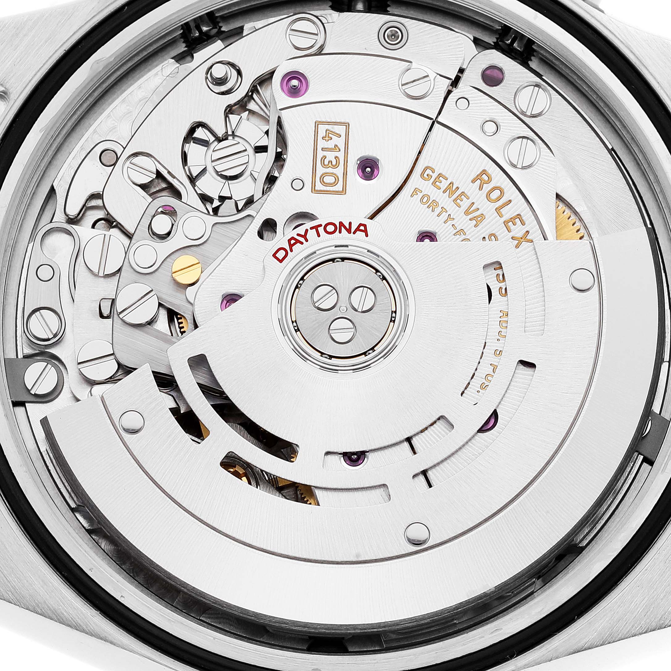 Rolex Cosmograph Daytona Ceramic Bezel Black Dial Mens Watch 116500 Box Card