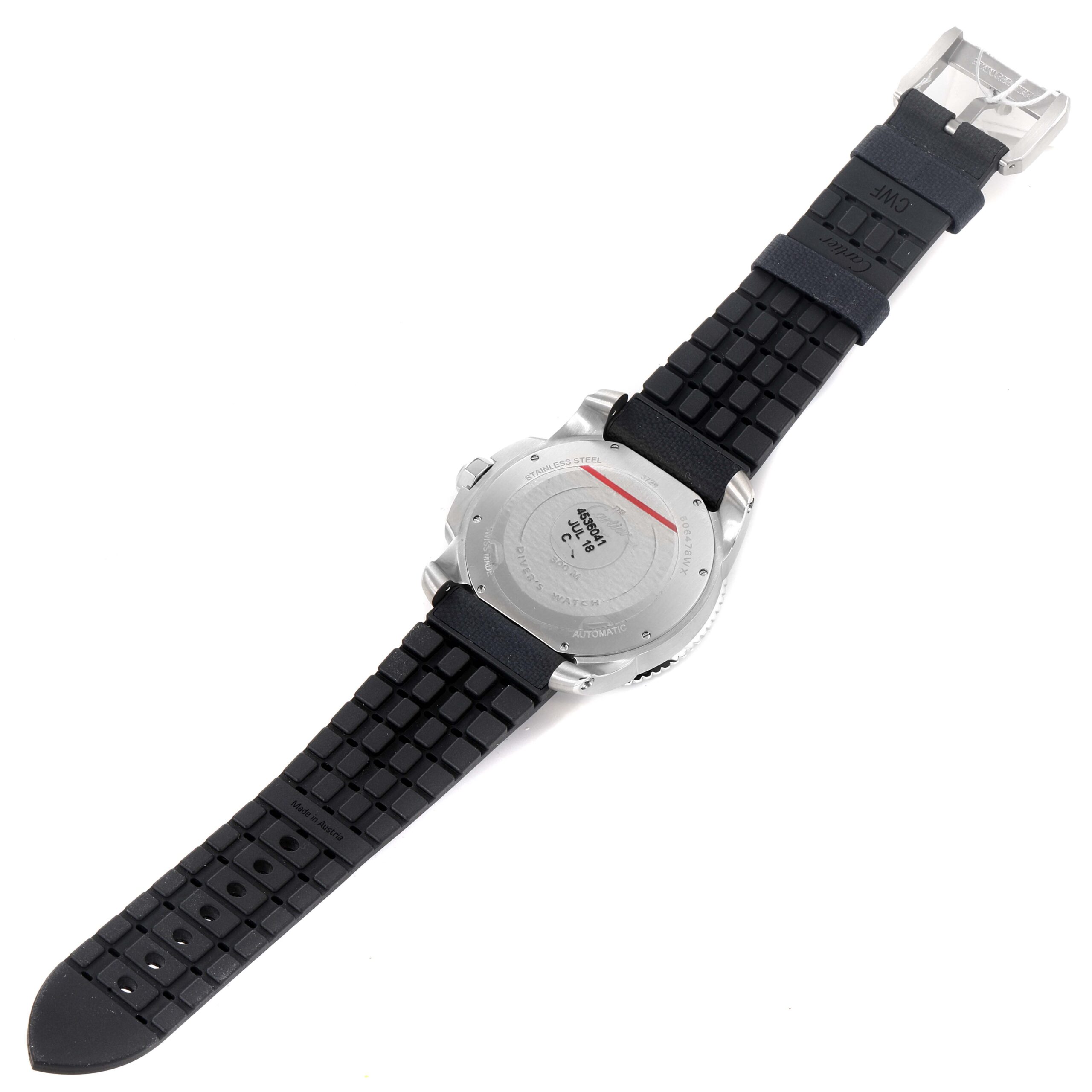 Cartier Calibre Diver Blue Dial Steel Mens Watch WSCA0010 Unworn