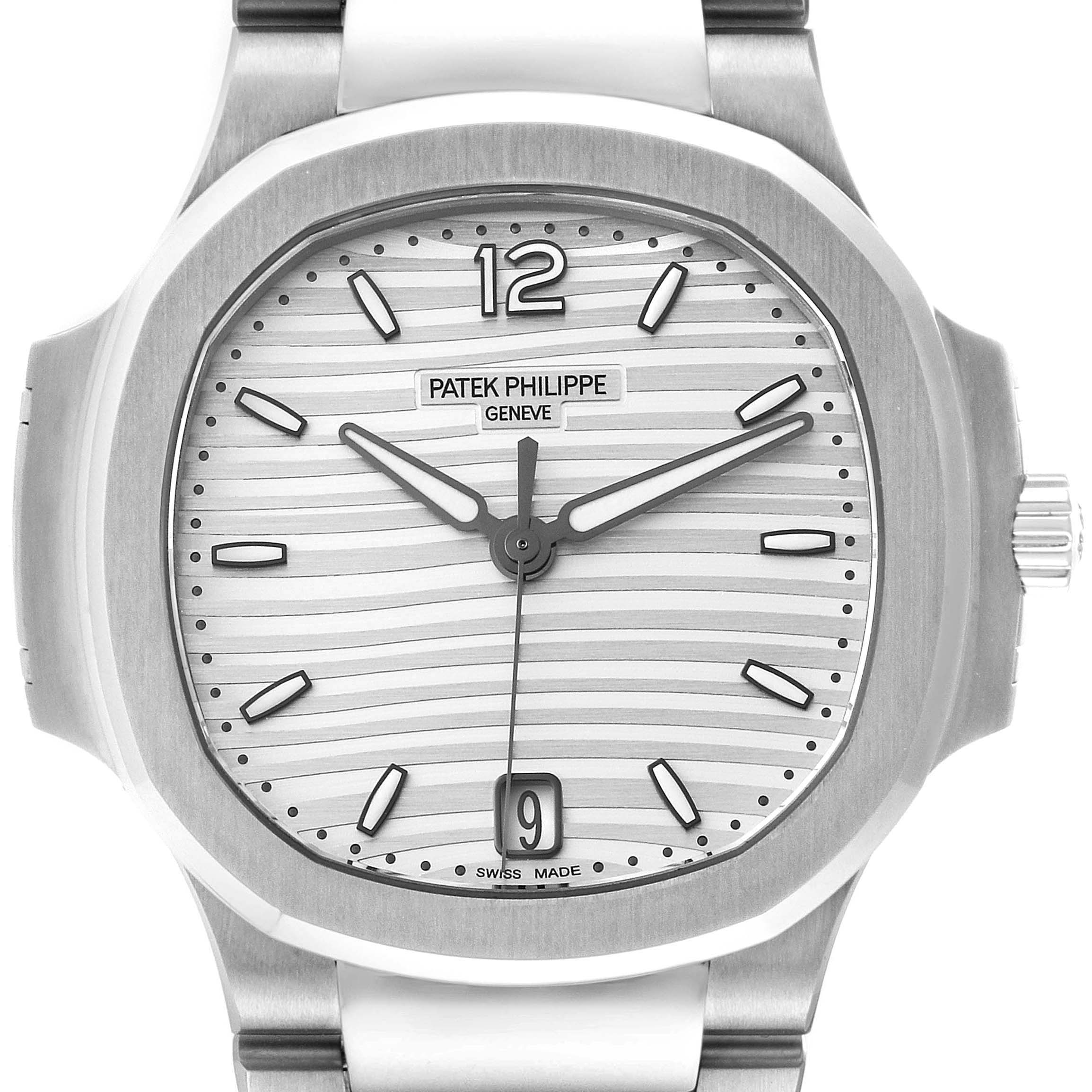 Patek Philippe Nautilus Silver Dial Steel Mens Watch 7118 Unworn