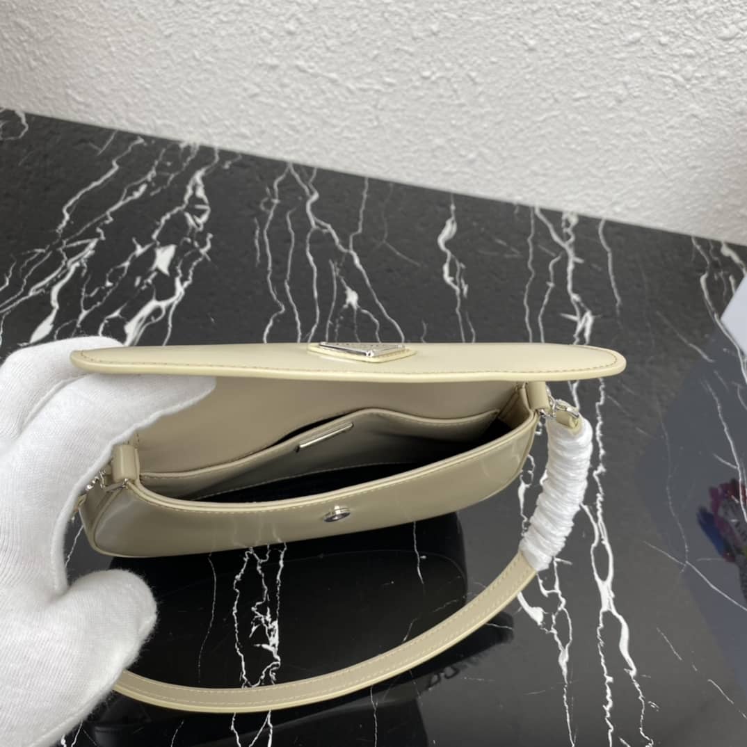 Prada Cleo Bag Dupe Brushed Leather Flap Replica Shoulder Bag