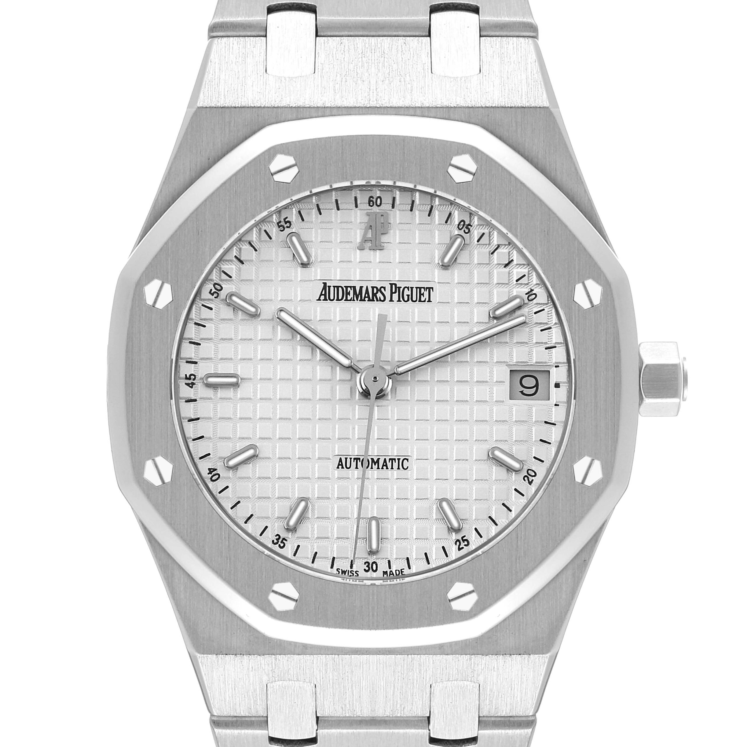 Audemars Piguet Royal Oak White Dial Steel Mens Watch 14790ST