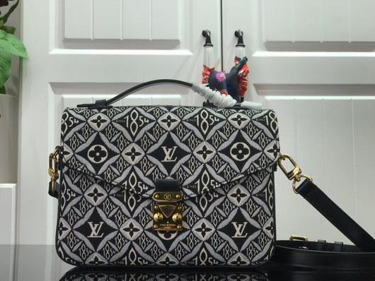 LV M57272 Louis Vuitton Since 1854 Pochette Metis Monogram Jacquard Gray