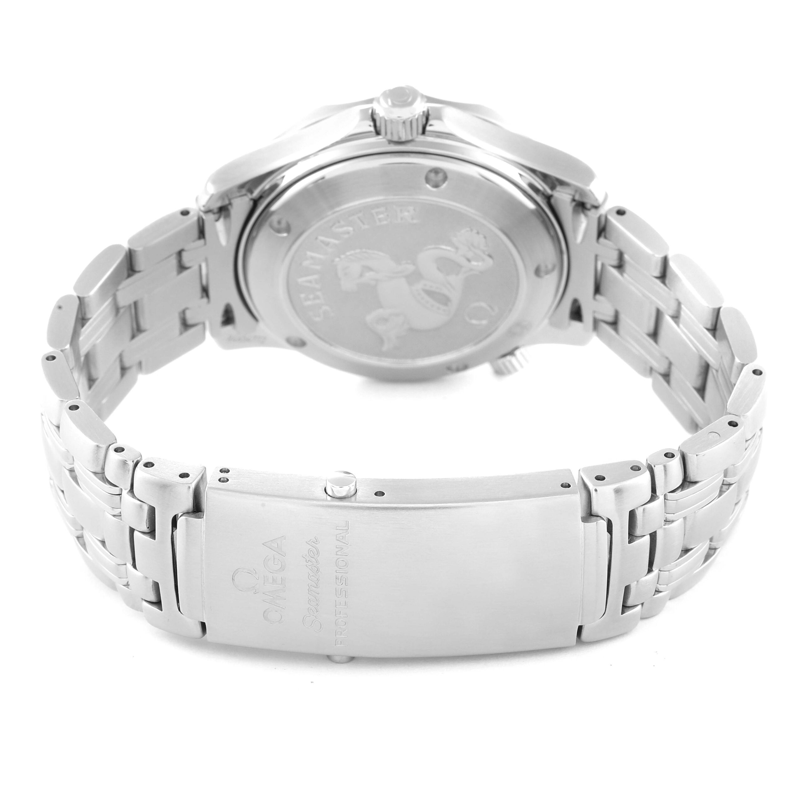 Omega Seamaster Midsize 36mm Co-Axial Steel Mens Watch 2222.80.00 Box Card