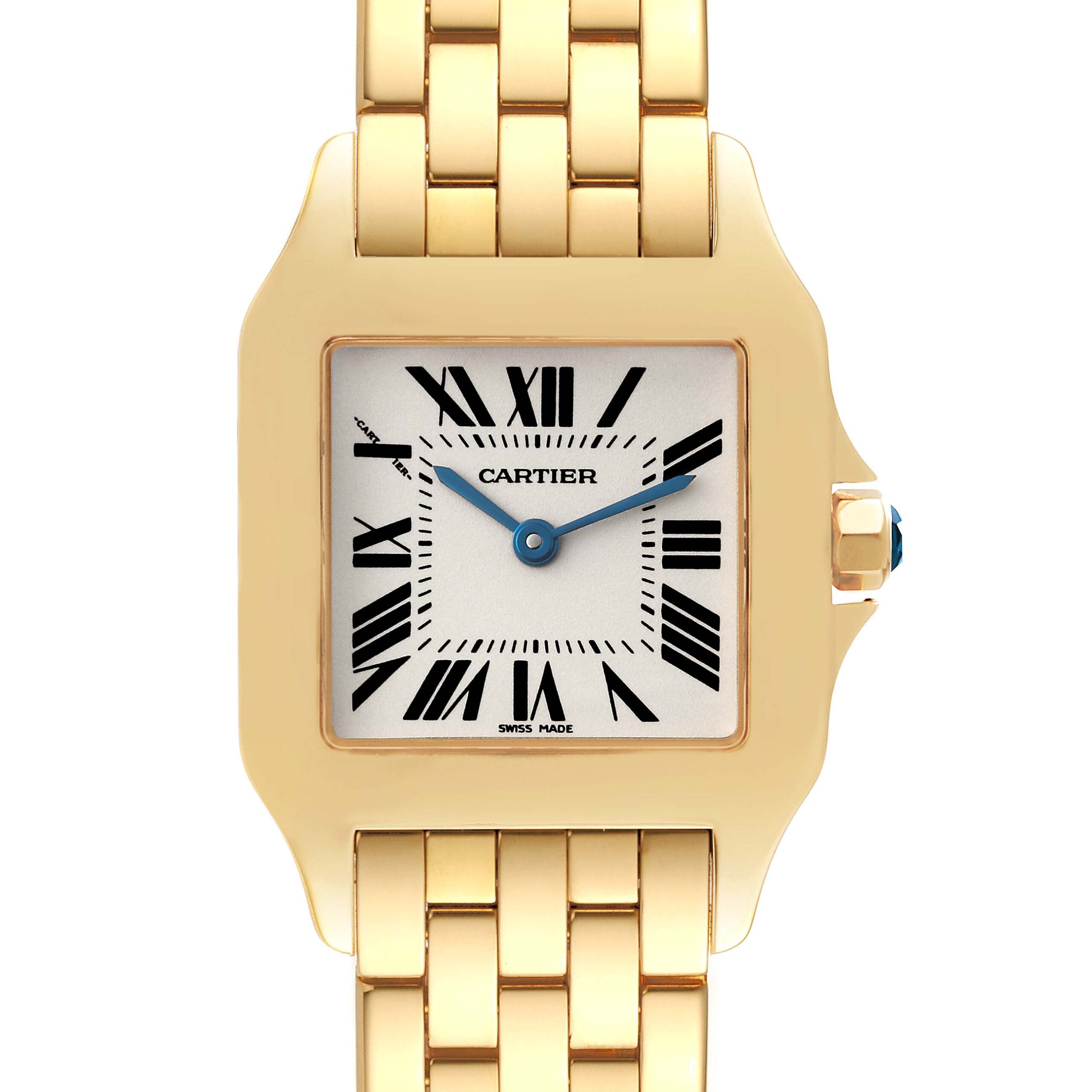 Cartier Santos Demoiselle Midsize Yellow Gold Ladies Watch W25062X9
