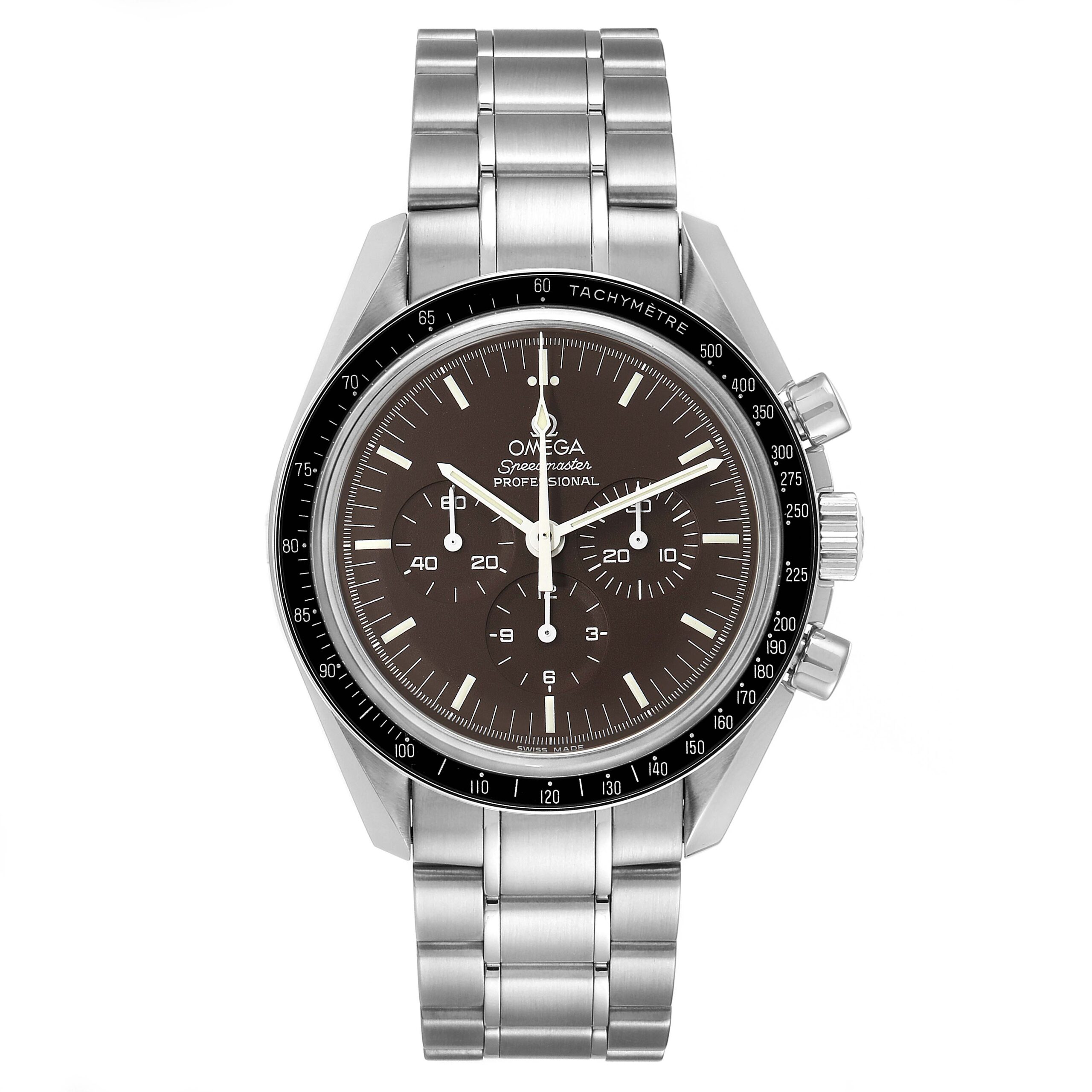 Omega Speedmaster Brown Dial Steel Mens Watch 311.30.42.30.13.001 Box Card