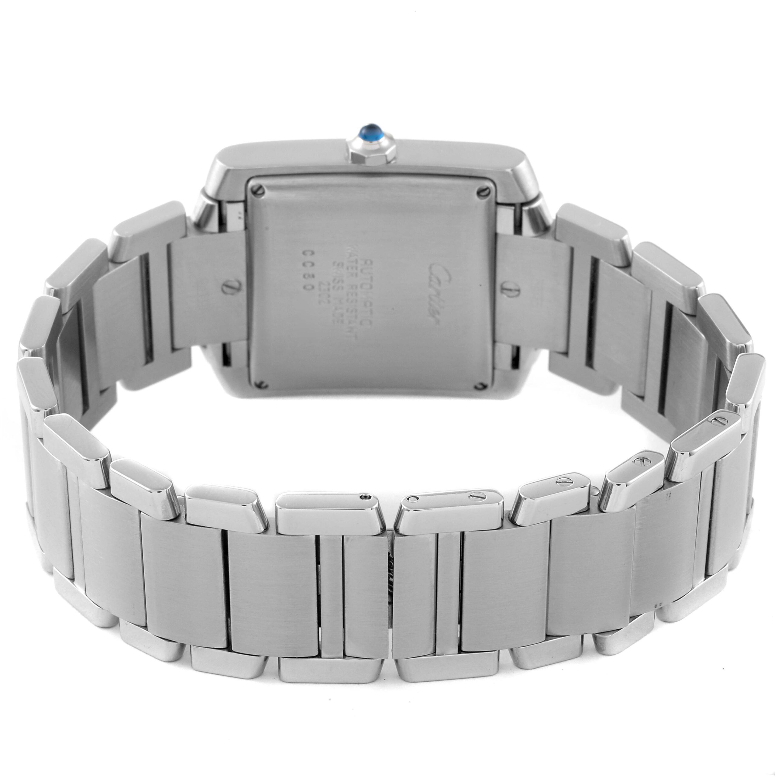 Cartier Tank Francaise Large Automatic Steel Mens Watch W51002Q3