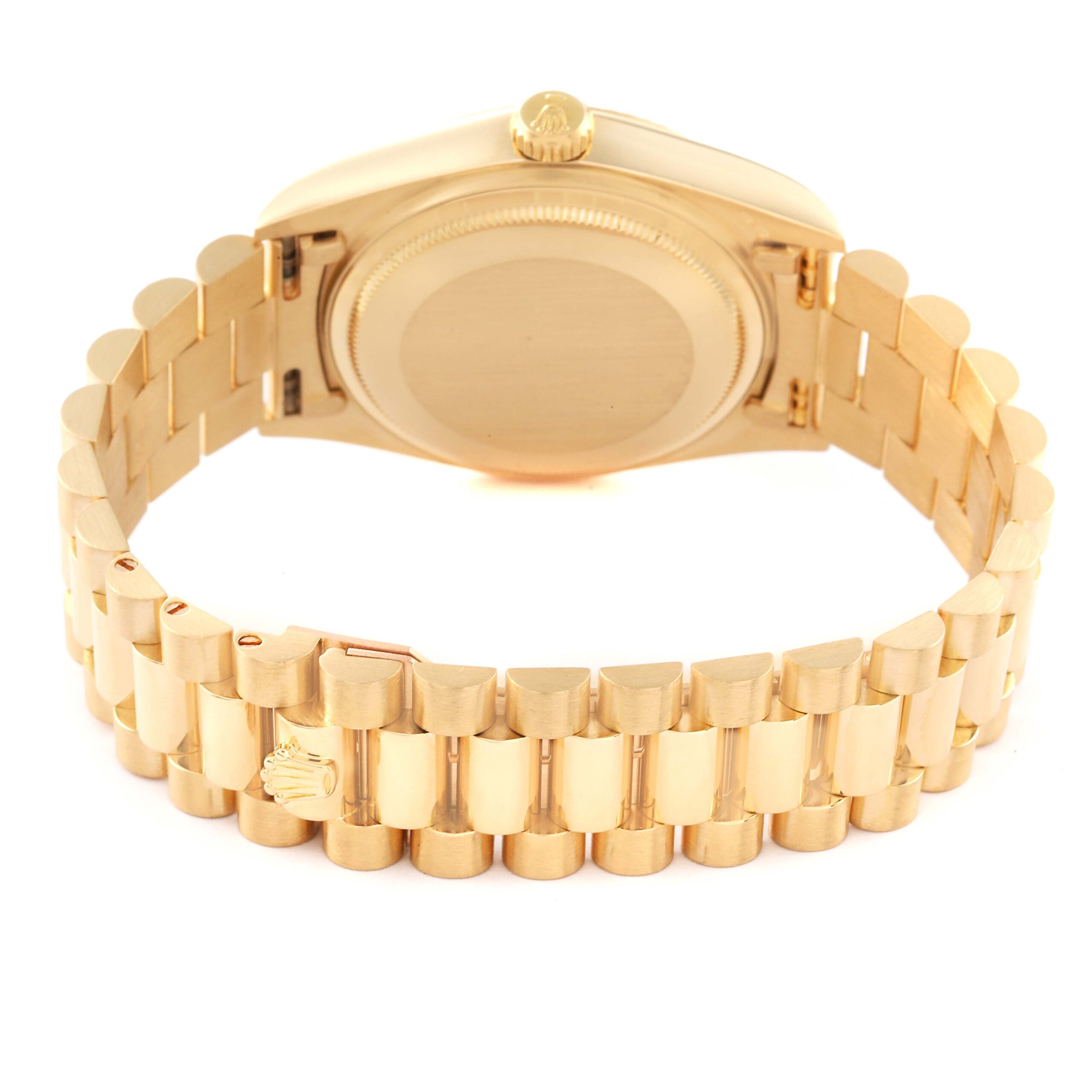 Rolex President Day-Date Yellow Gold Champagne Dial Mens Watch 18038