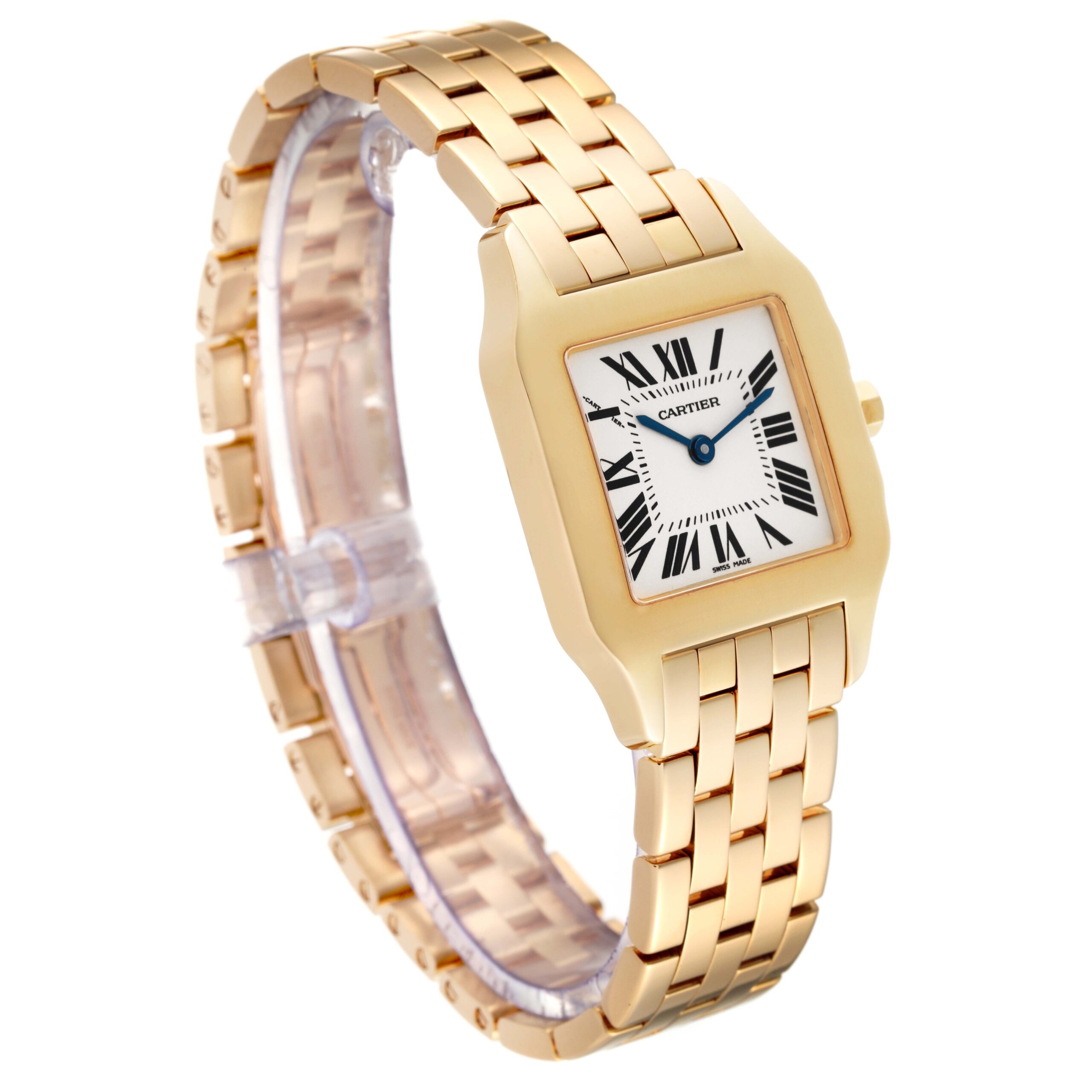 Cartier Santos Demoiselle Midsize Yellow Gold Ladies Watch W25062X9