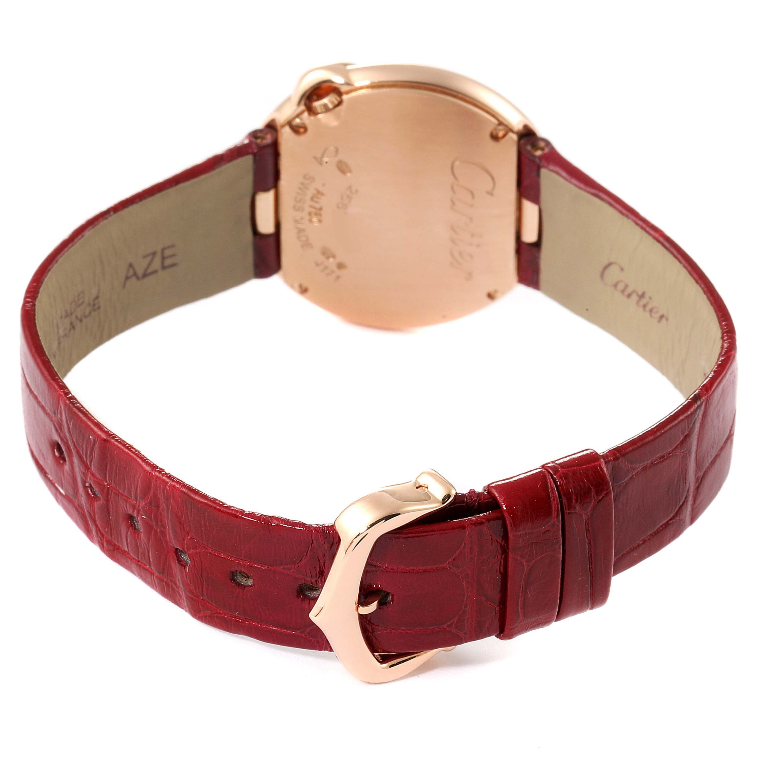 Cartier Ballon Blanc Rose Gold Diamond Ladies Watch WJBL0005 Unworn