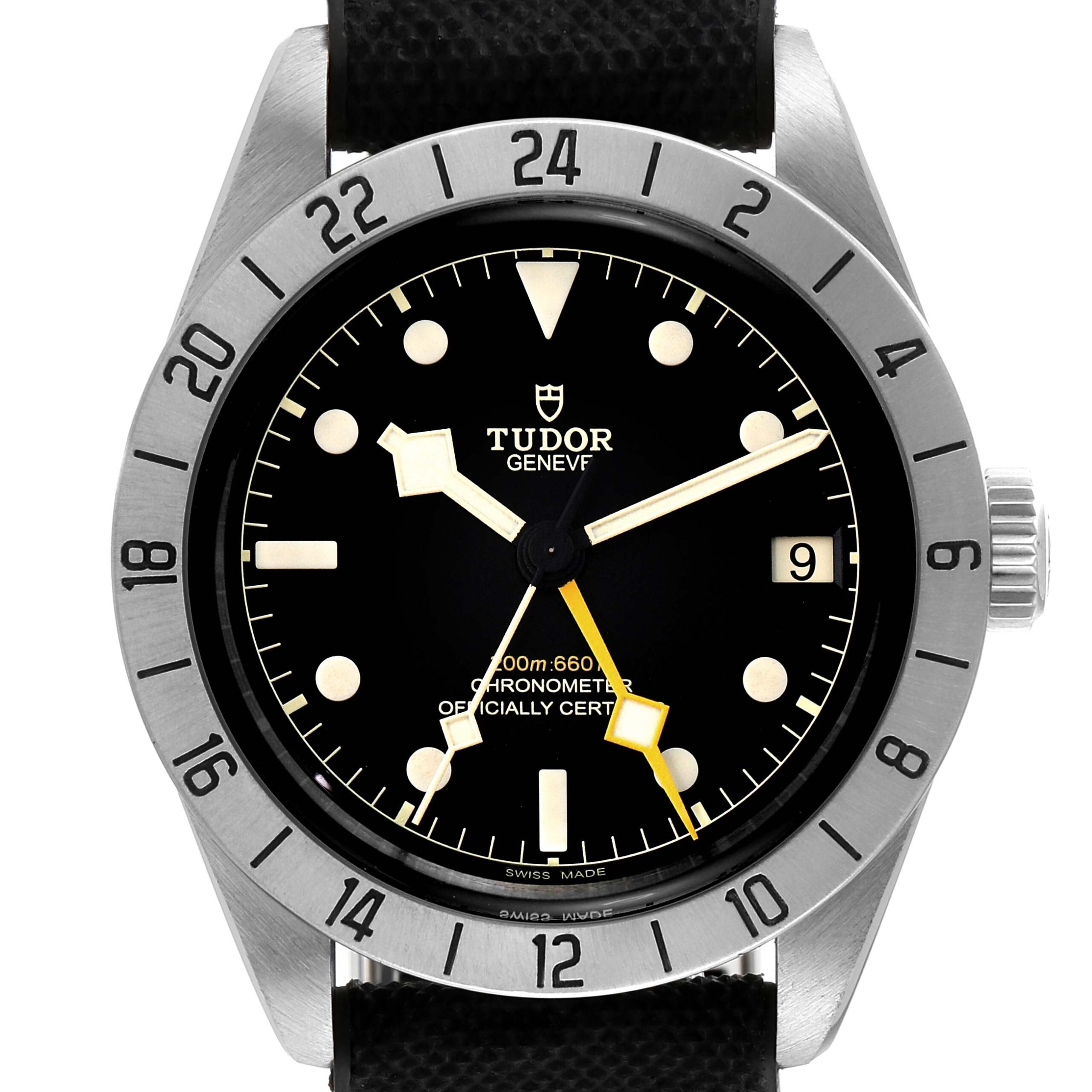 Tudor Black Bay Pro GMT Stainless Steel Mens Watch M79470 Box Card