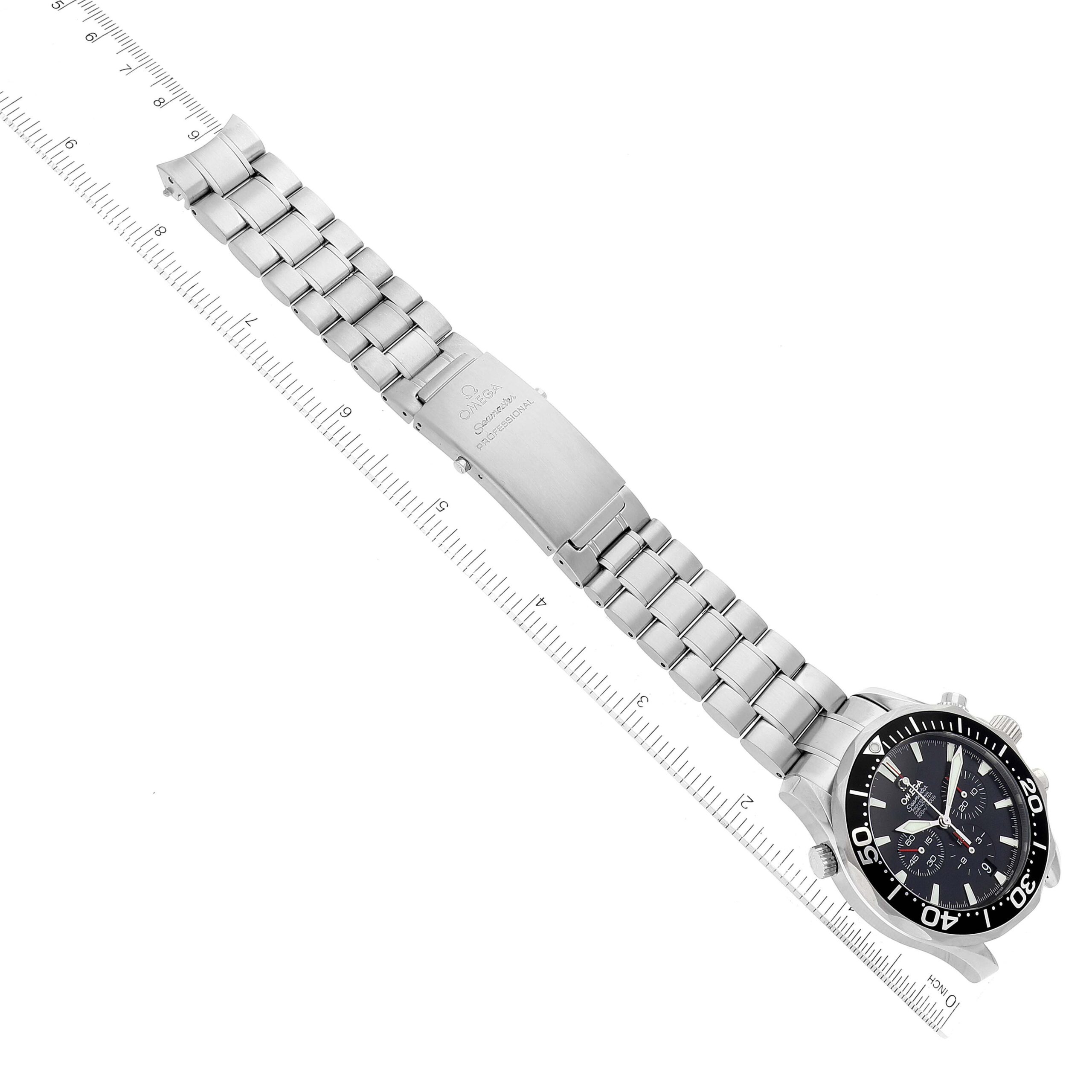 Omega Seamaster Chronograph Black Dial Steel Mens Watch 2594.52.00