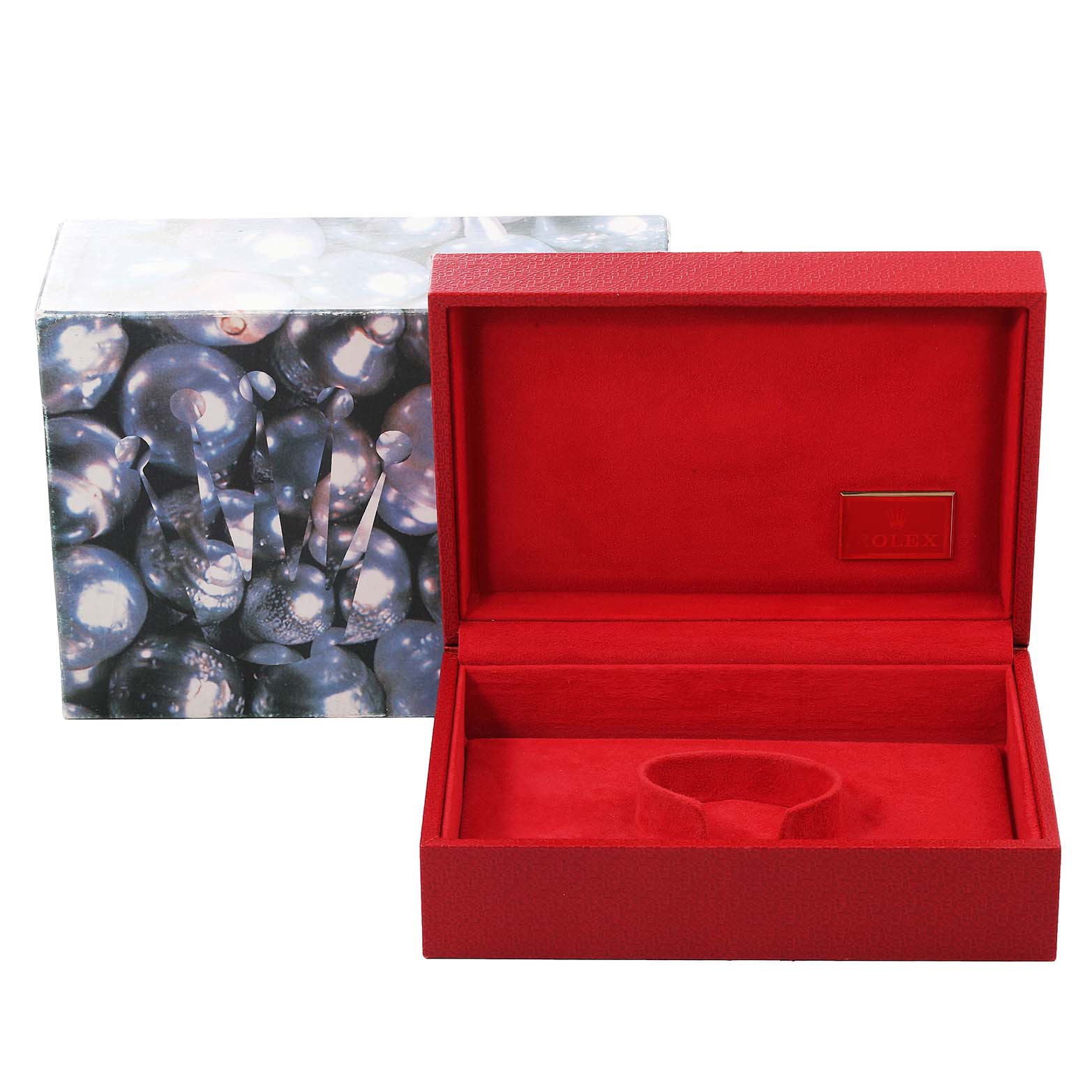 Rolex President Midsize White Gold Blue Diamond Dial Ladies Watch 78279