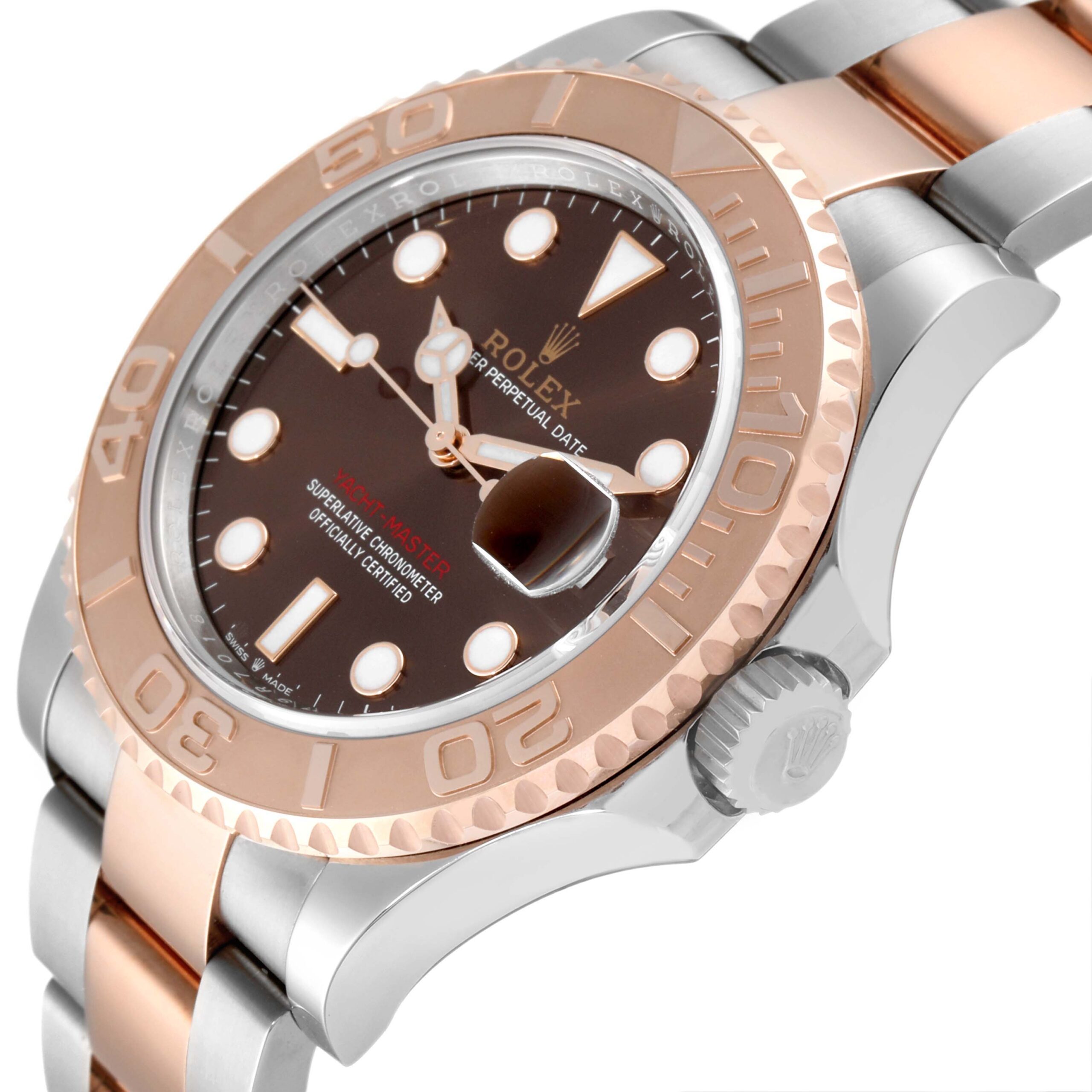 Rolex Yachtmaster Rose Gold Steel Mens Watch 126621 Unworn
