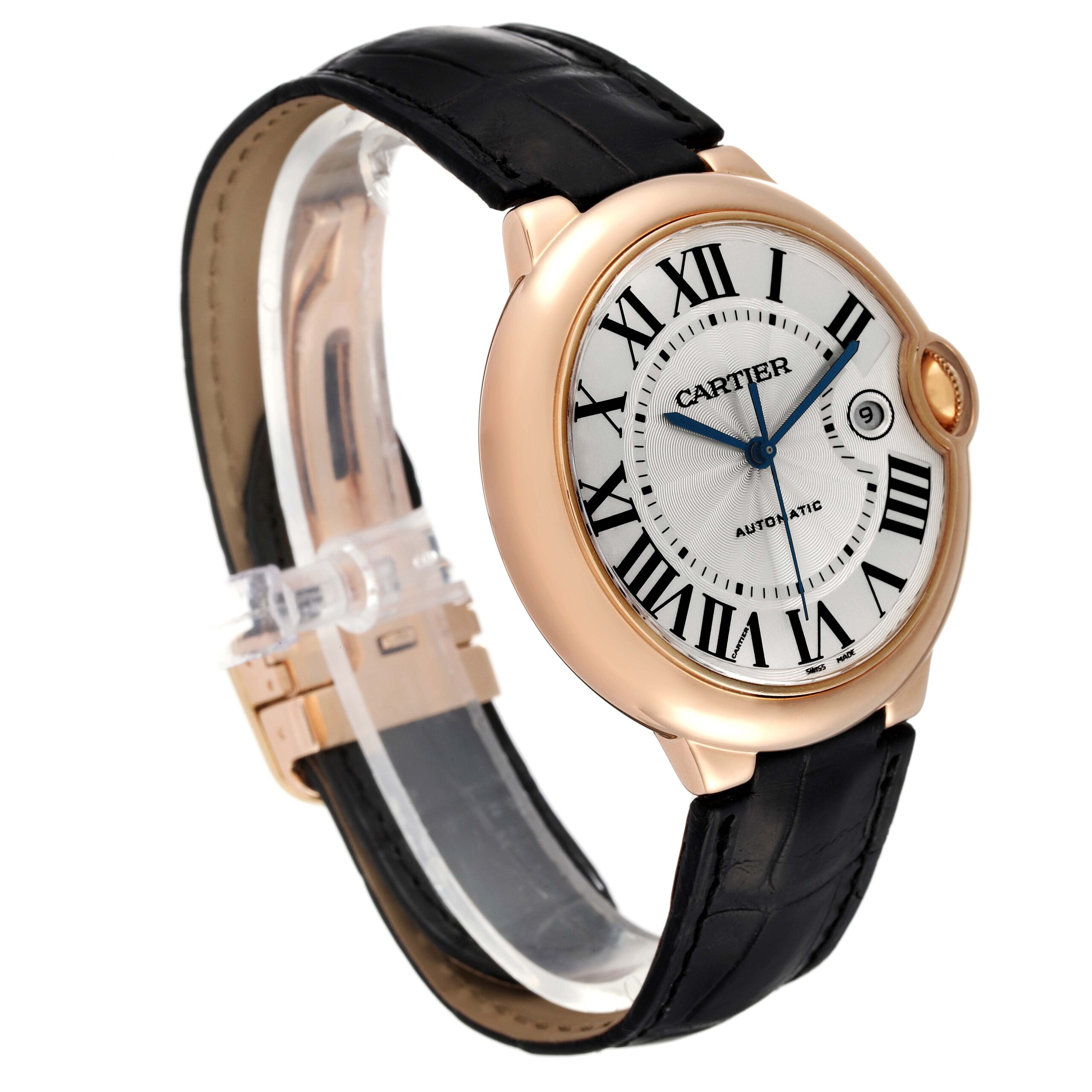 Cartier Ballon Bleu 42 mm Automatic Rose Gold Mens Watch W6900651