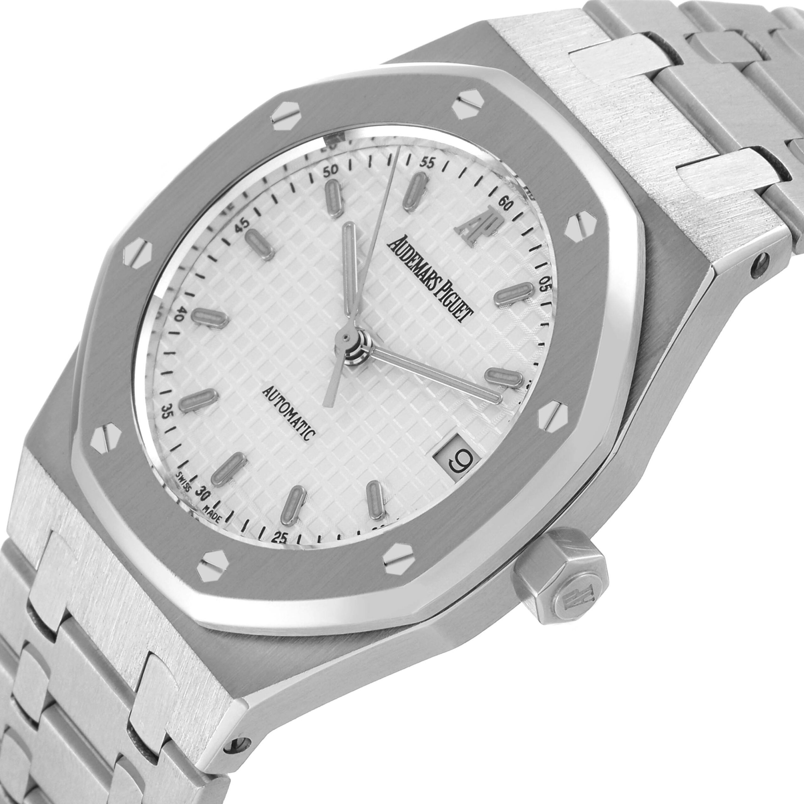 Audemars Piguet Royal Oak White Dial Steel Mens Watch 14790ST