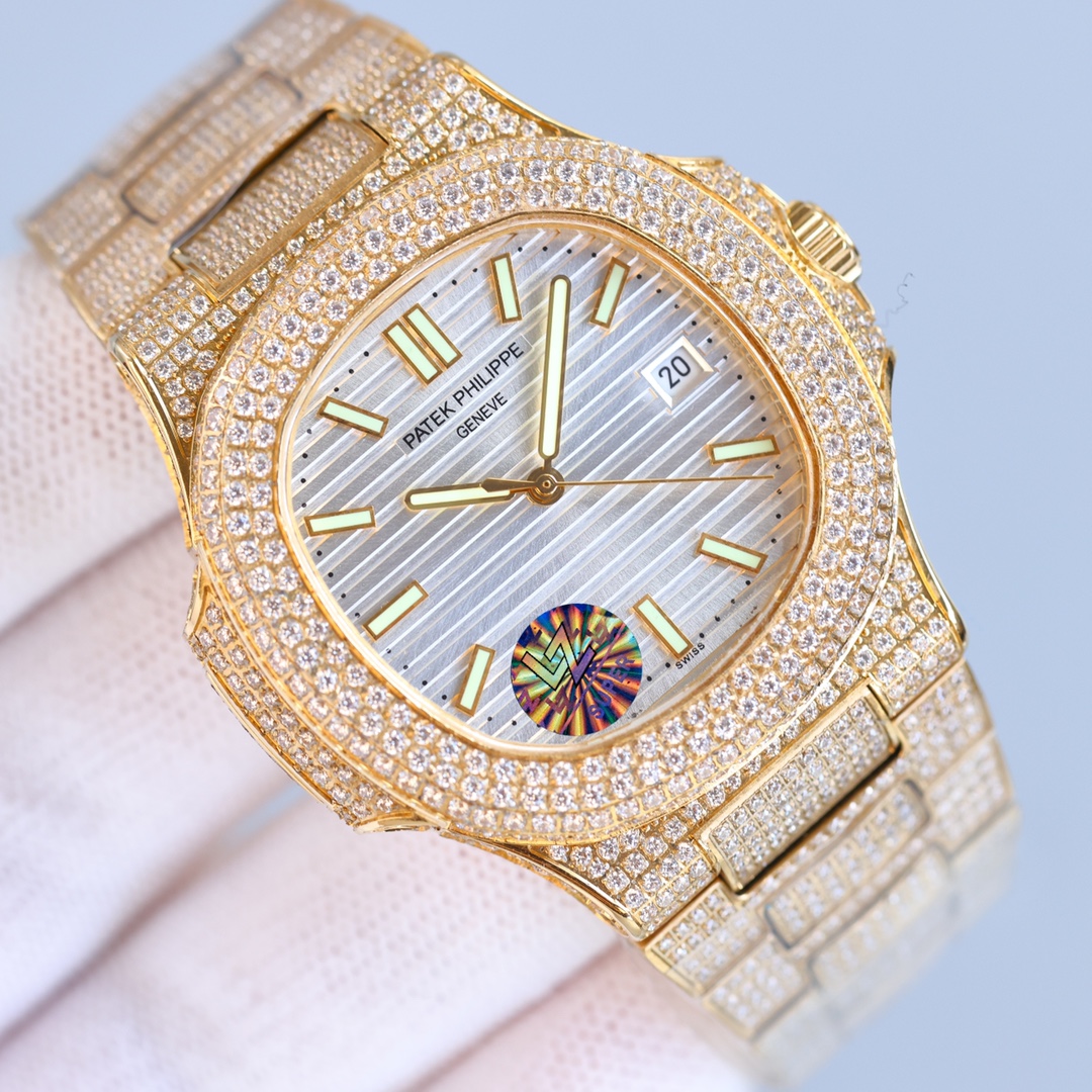 Patek Philippe Gypsophila full diamond Nautilus series 5719/1G-002